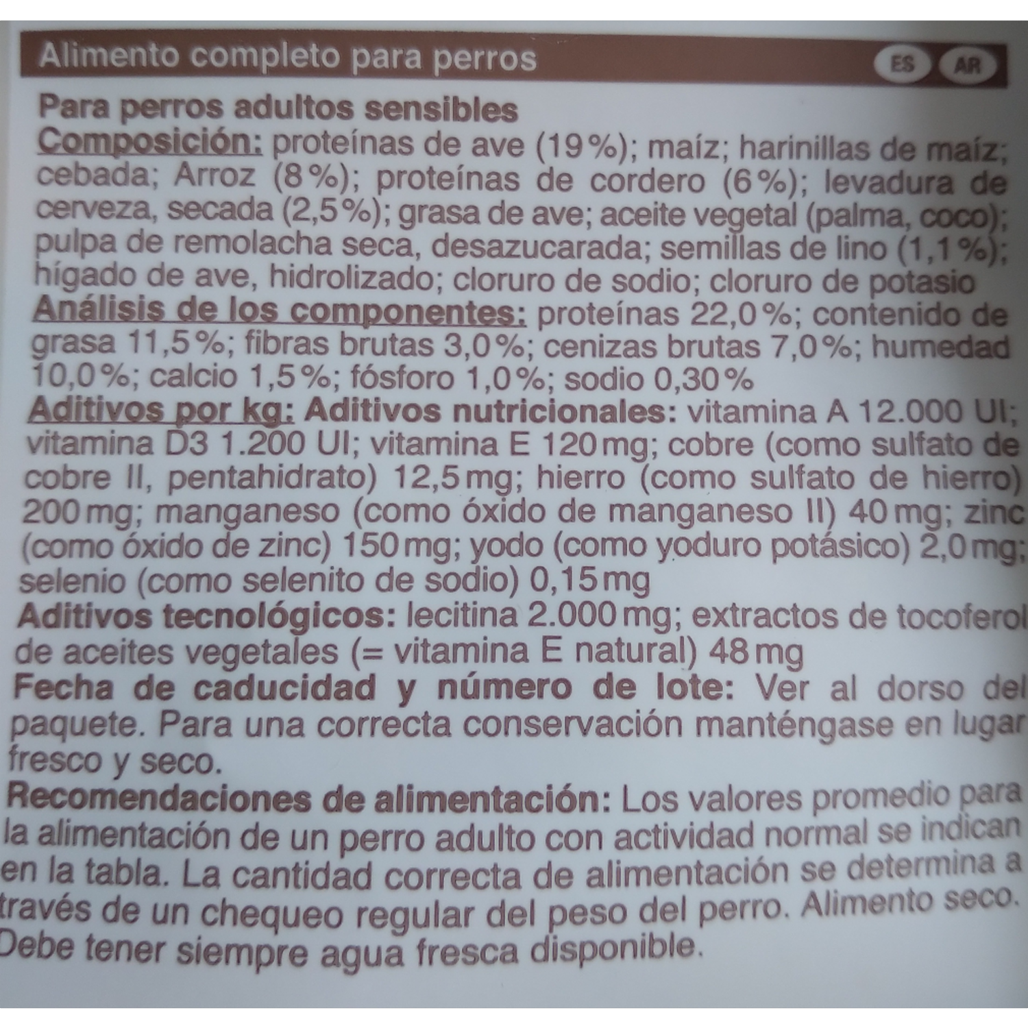 Alimento Para Perros Cordero Y Arroz Sensitive Adultos BEWI DOG 12,5 Kg