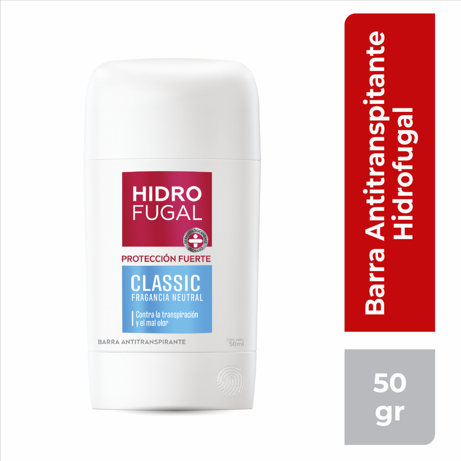 Desodorante En Barra Fragancia Neutral HIDROFUGAL 50 Ml