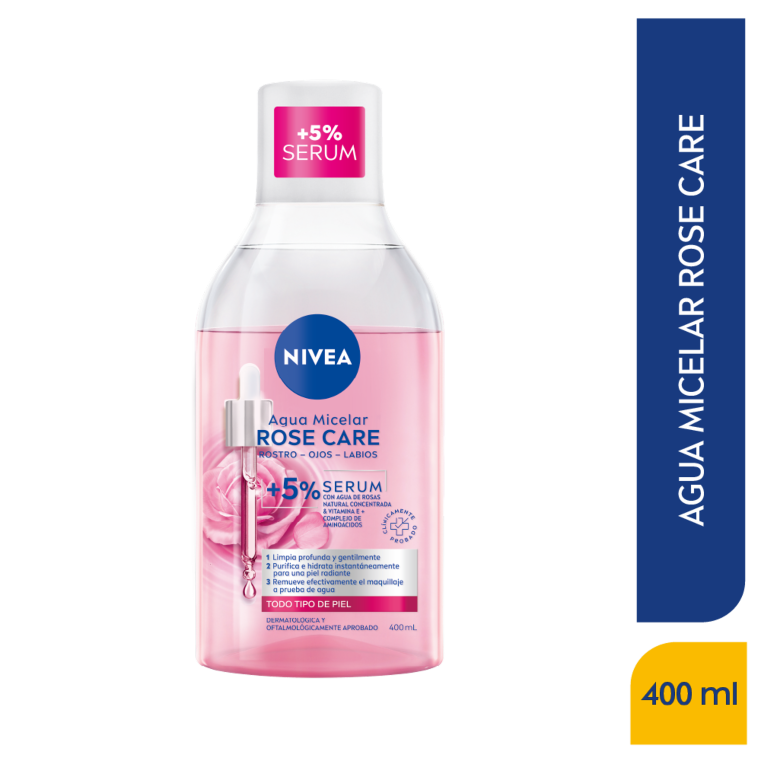 Agua Micelar De Rosas NIVEA 400 Ml