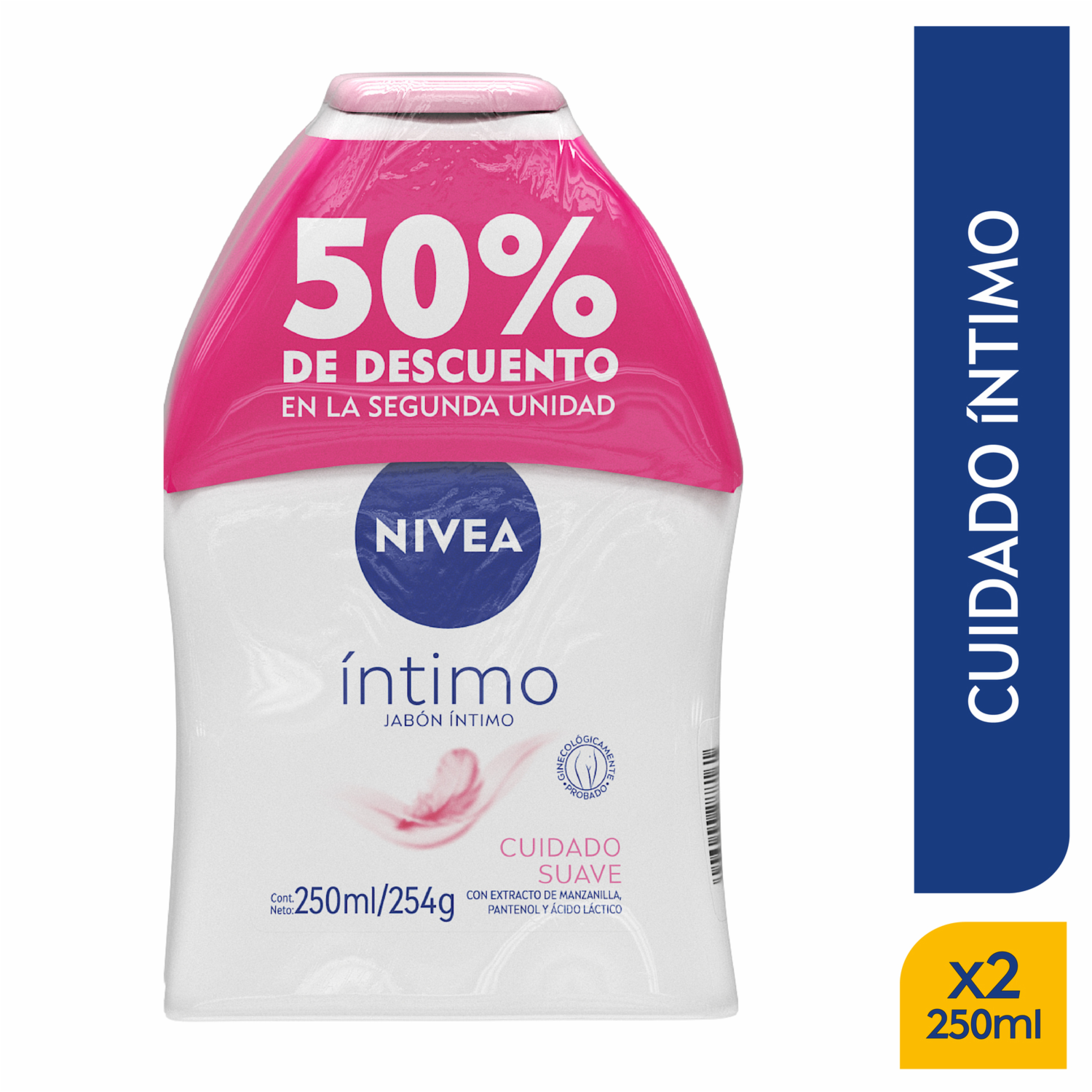 Jabón Íntimo Suave 2Do 50% Dto. NIVEA 250 Ml
