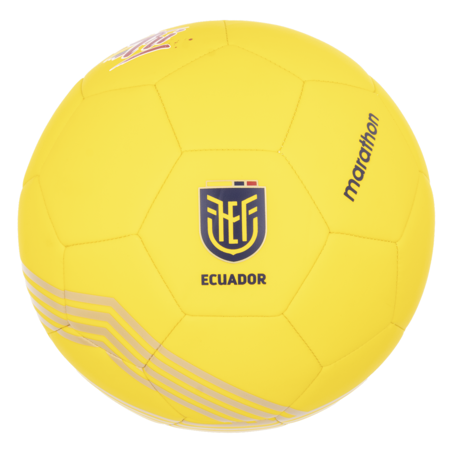 Balón Recreativo Hincha Ecuador Color Amarillo LA TRI N5
