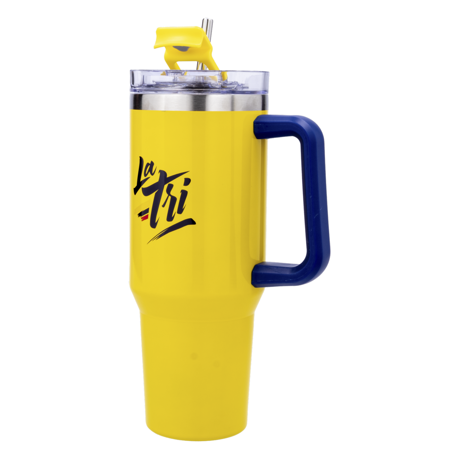 Termo De Aero Inoxidable Doble Pared Diseño La Tri-Amarillo FEF 1.2 Litros