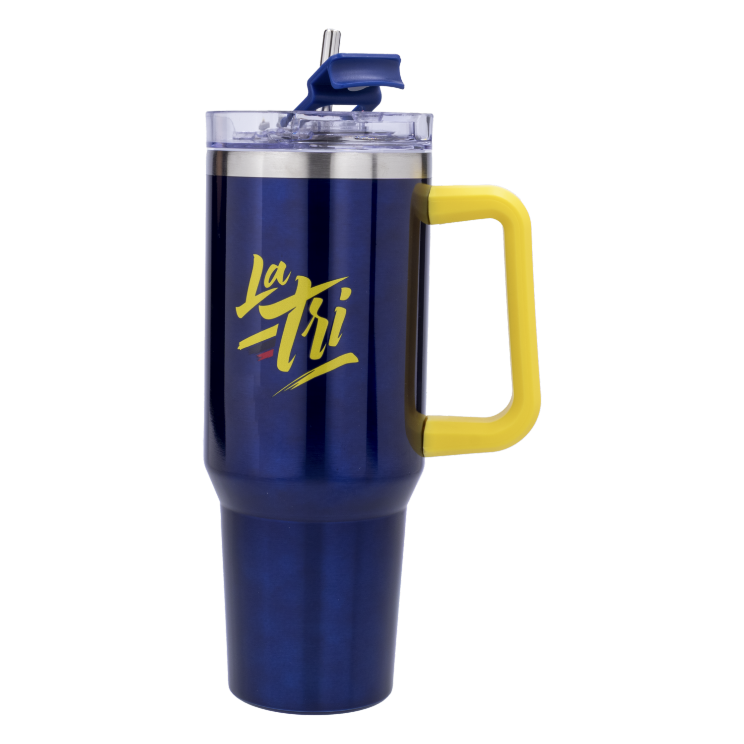 Termo De Aero Inoxidable Doble Pared Diseño La Tri-Azul FEF 1.2 Litros