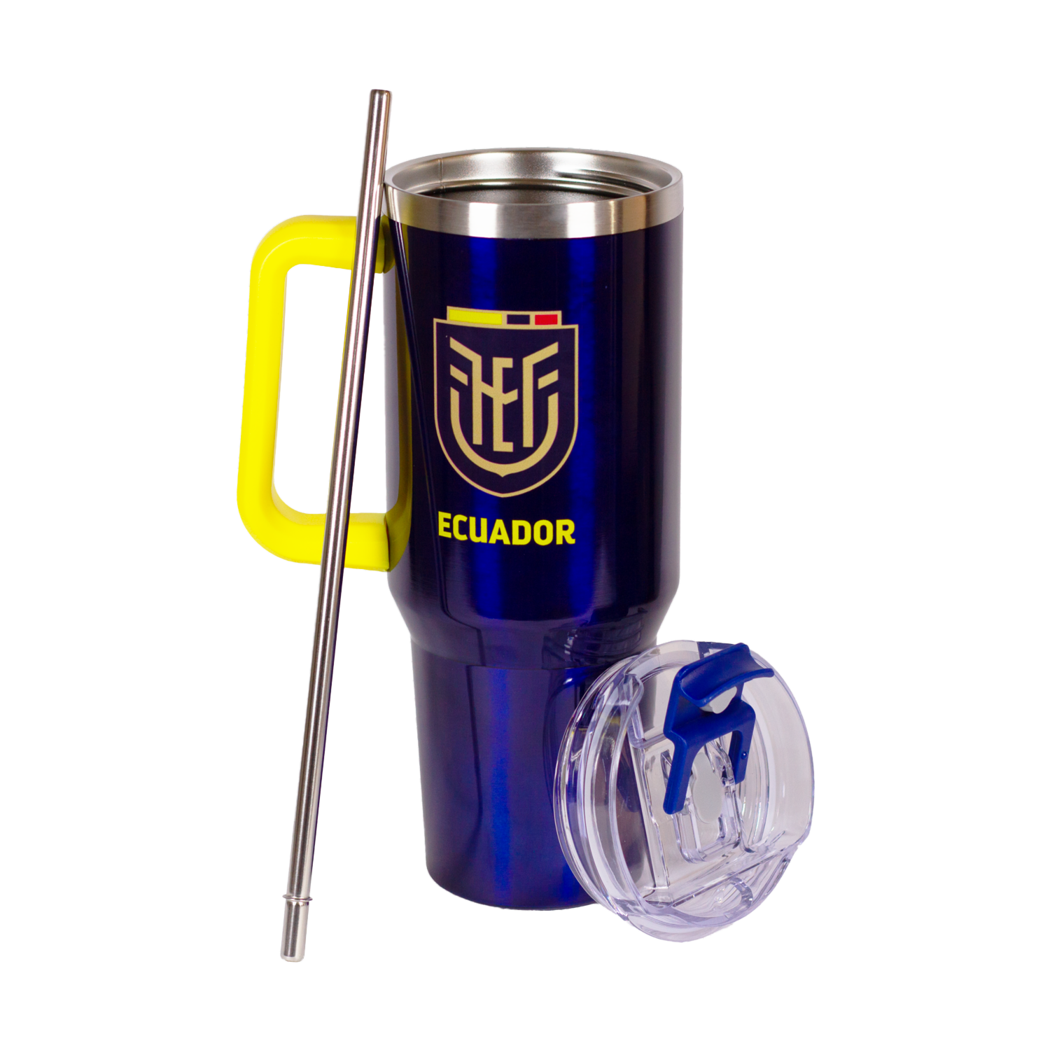 Termo De Aero Inoxidable Doble Pared Diseño La Tri-Azul FEF 1.2 Litros