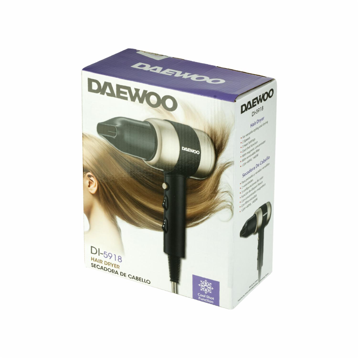 Secador De Cabello Para Colgar Modelo DI-5918 DAEWOO 800 Watts