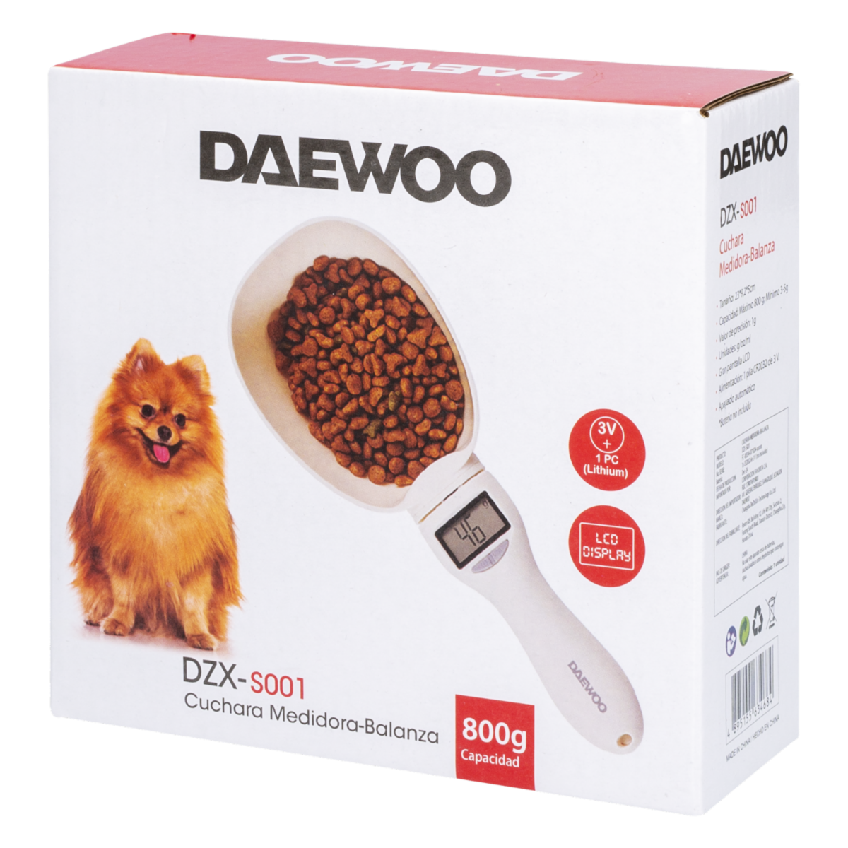 Cuchara Medidora De Alimento Con Balanza Digital Incluida PETS LIFE Electrónica