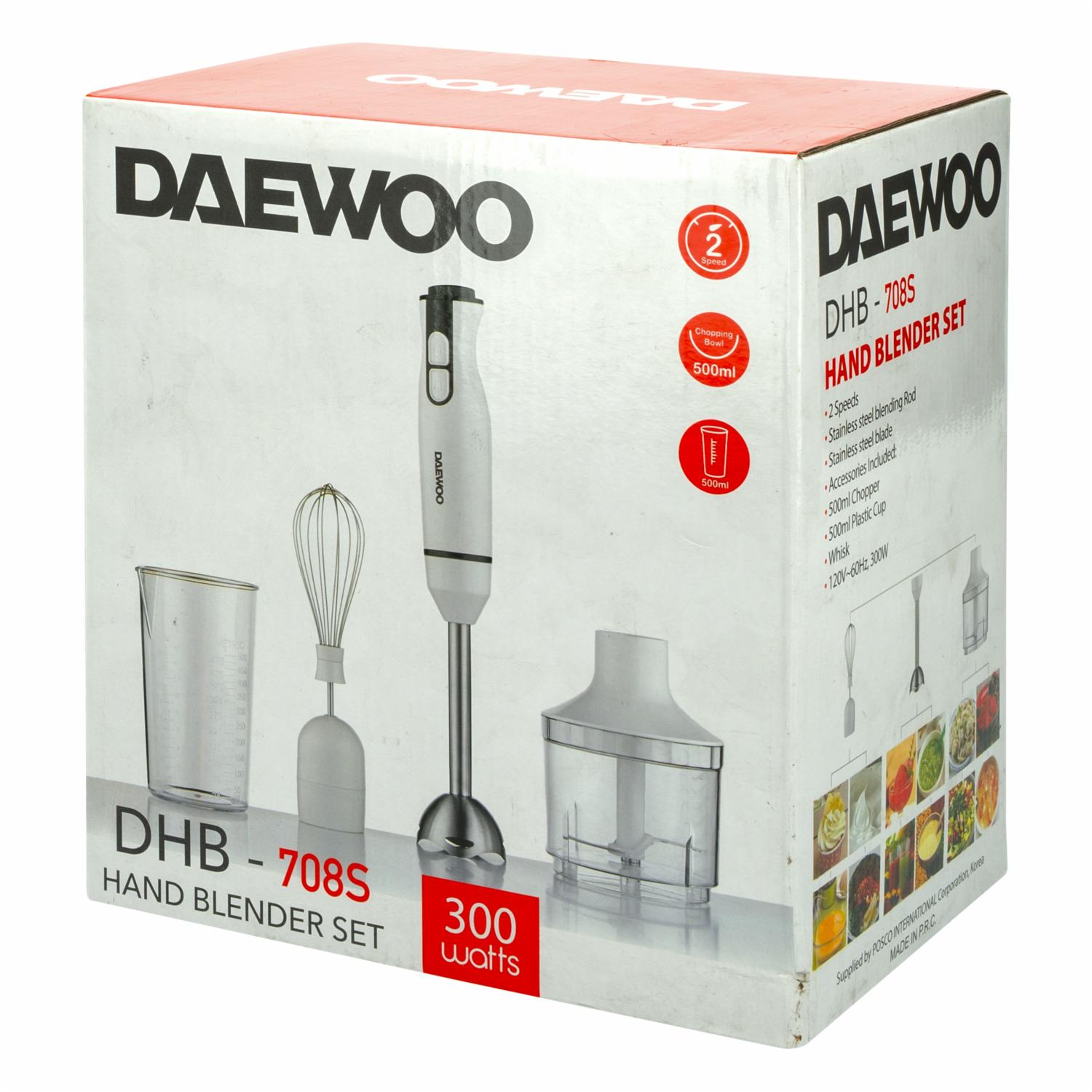 Batidora De Inmersión Modelo  DHB-708S DAEWOO 2 Velocidades