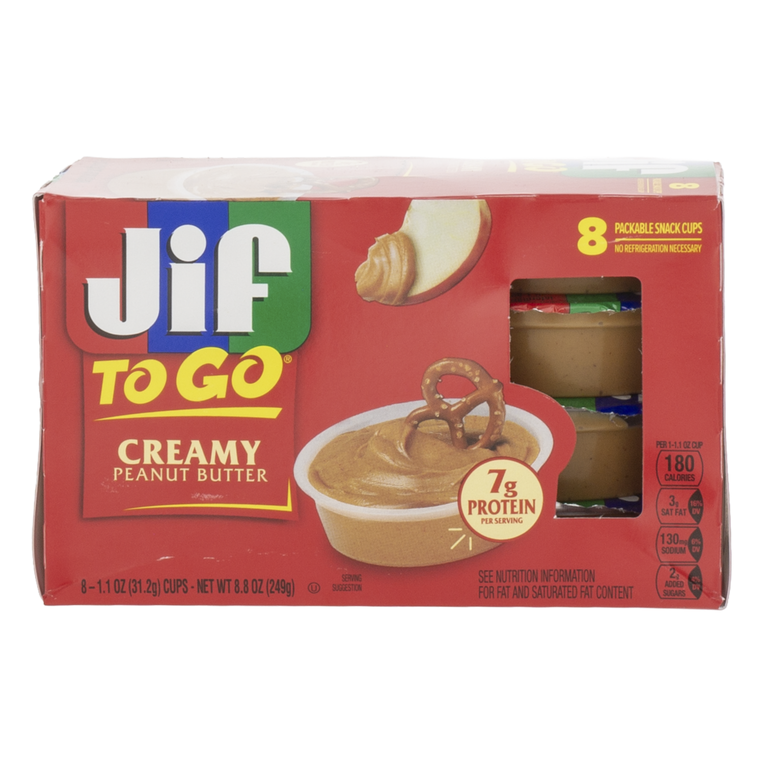Mantequilla De Maní To Go JIF 8X31,2 G