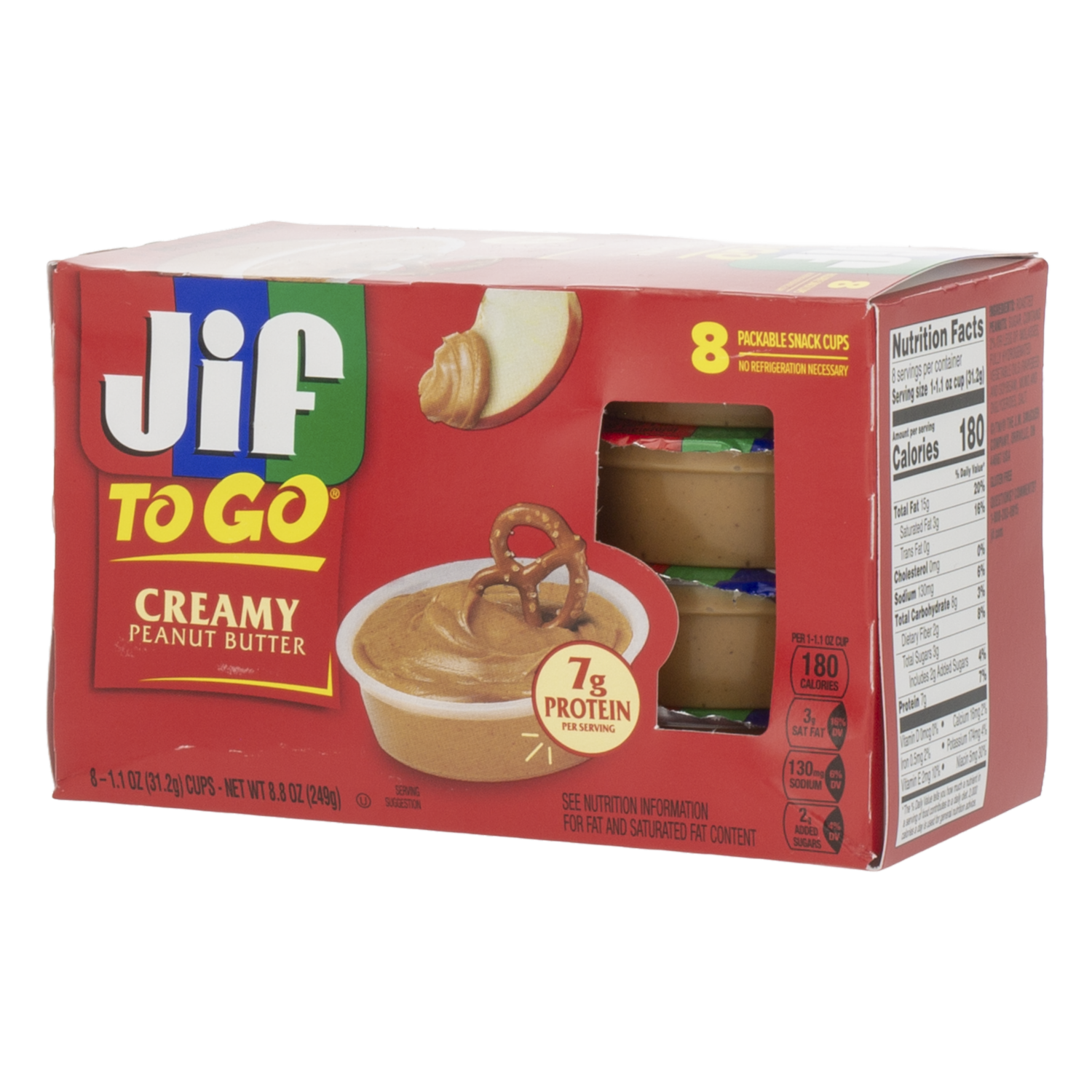 Mantequilla De Maní To Go JIF 8X31,2 G