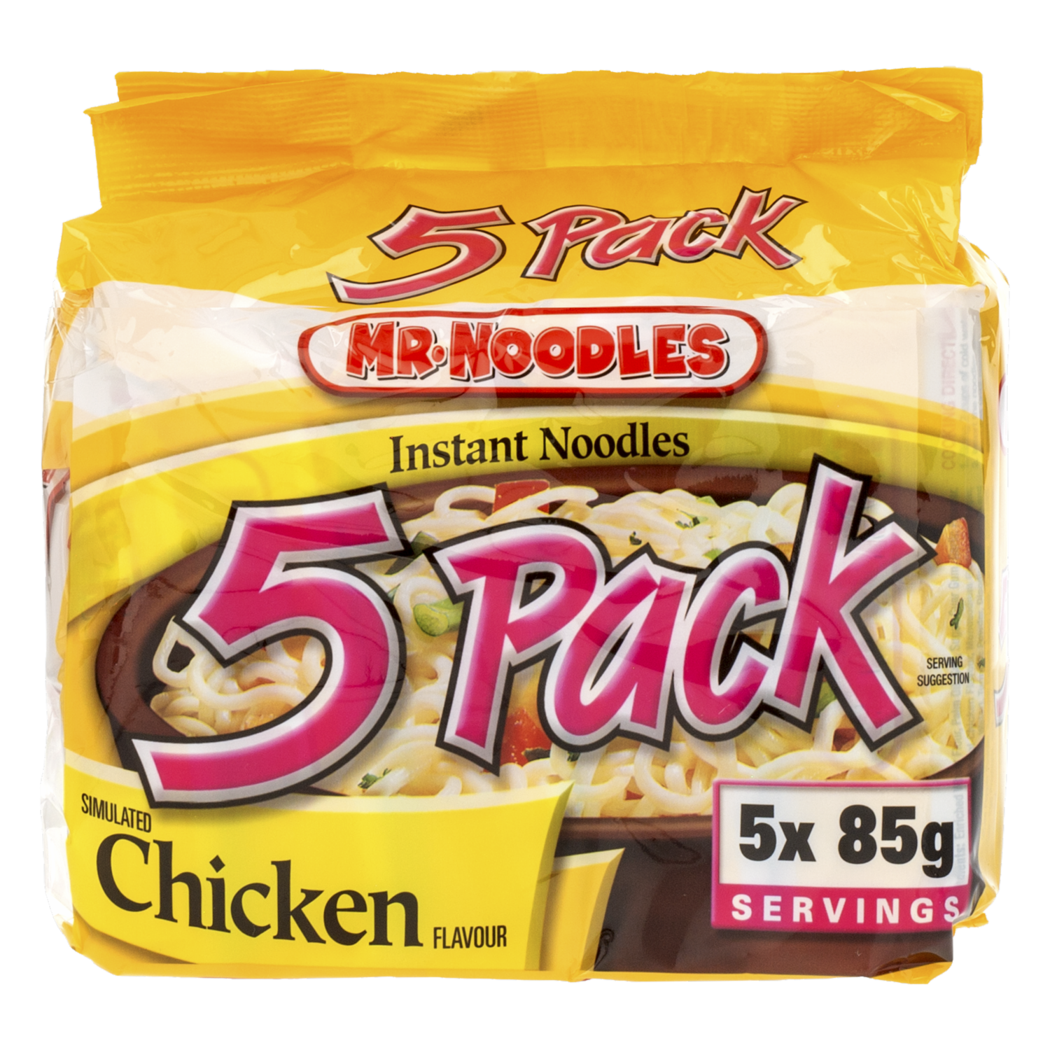 Fideos Instantáneos Sabor Pollo MR. NOODLES 5 X 85 G