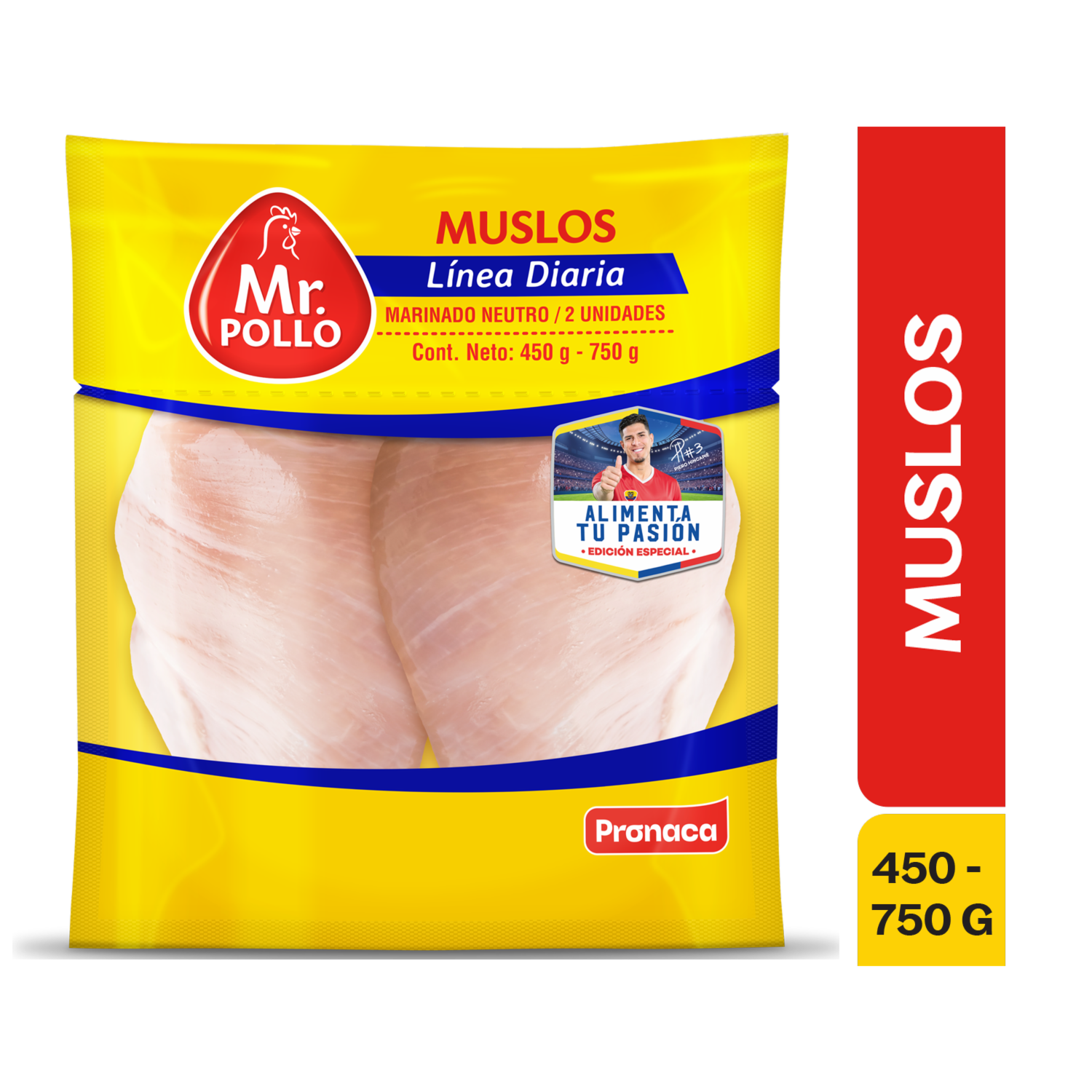 Muslos De Pollo Marinado Neutro Línea Diaria MR. POLLO Al peso