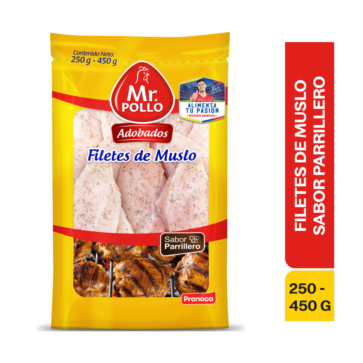 Filetes De Muslo Adobados Sabor Parrillero MR. POLLO Al peso
