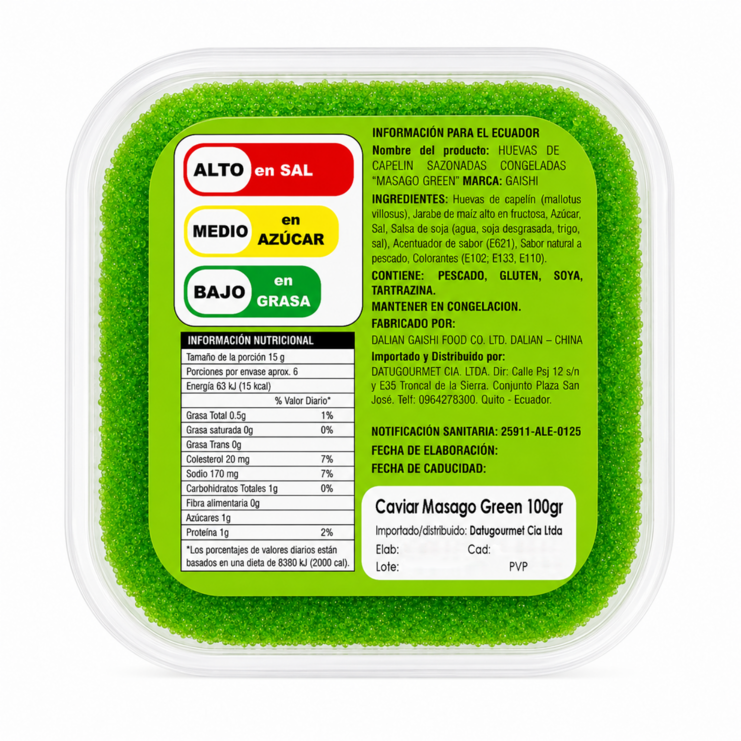 Caviar Masago Green GAISHI 100 G