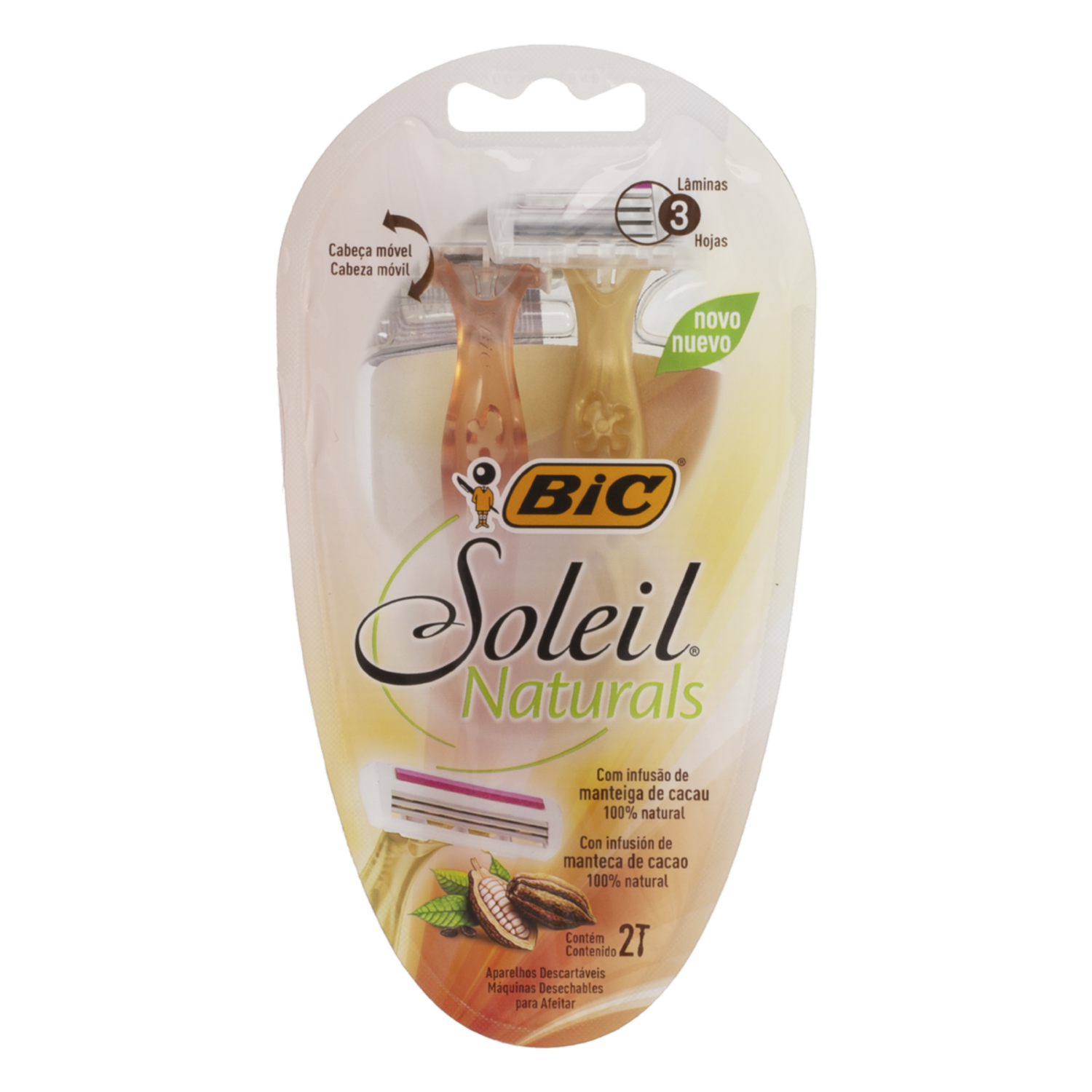 Razuradora Desechable Soleil Naturals X2 BIC Paquete