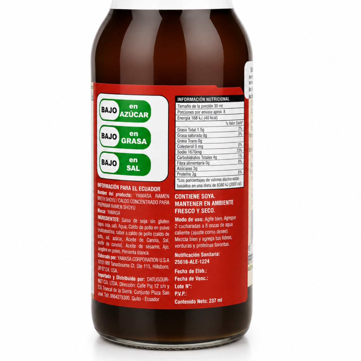Caldo De Ramen Shoyu YAMAZA 224 Ml