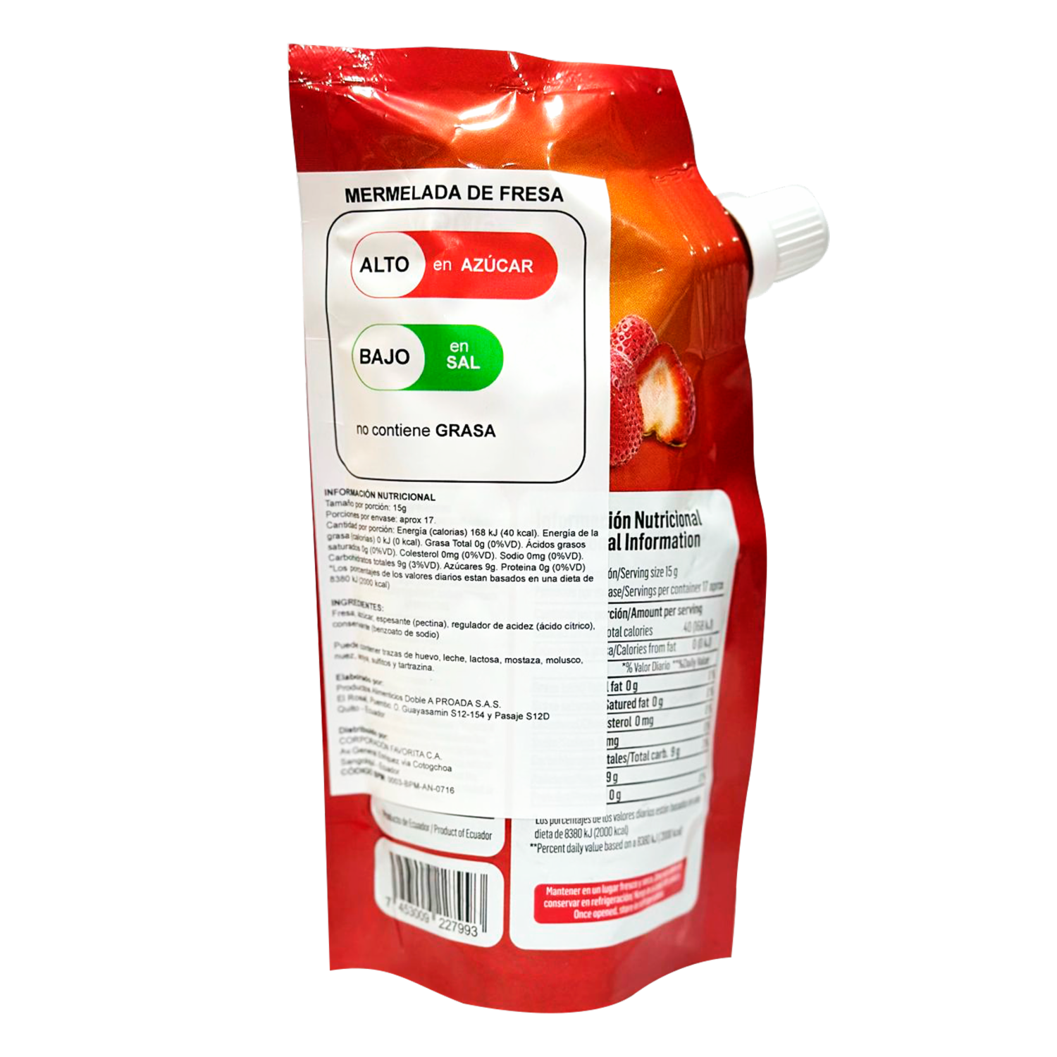 Mermelada De Fresa VALUE 507 250 G