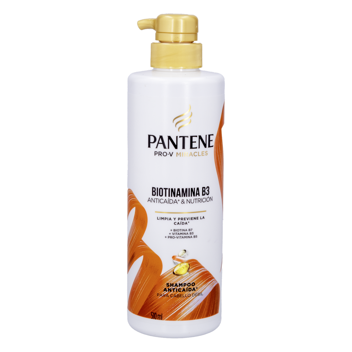 Shampoo Para Cabello Anticaída & Nutrición Con Biotinamina B3 PANTENE 510 Ml