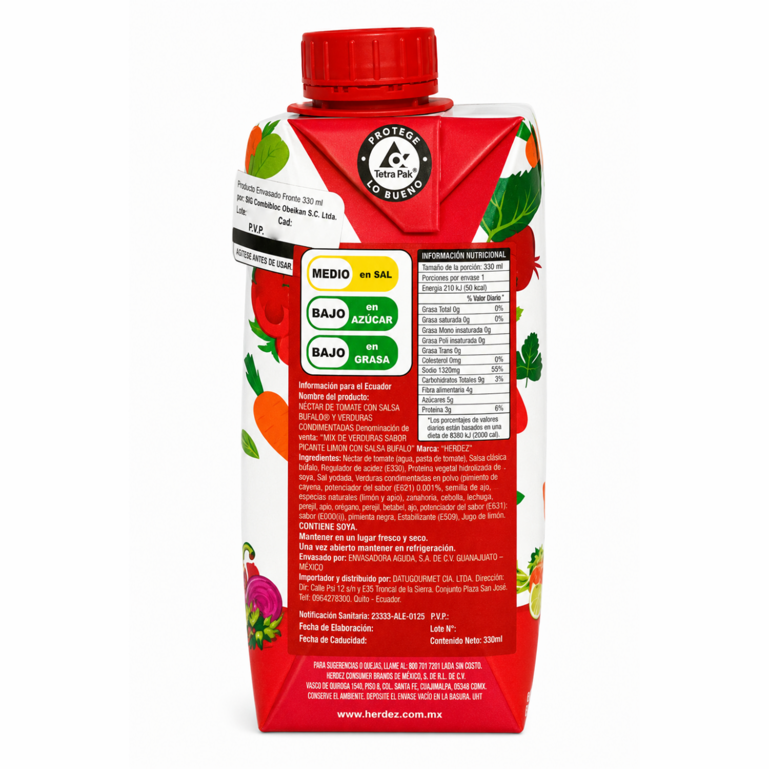 Jugo Mix De Verdura HERDEZ 330 Ml