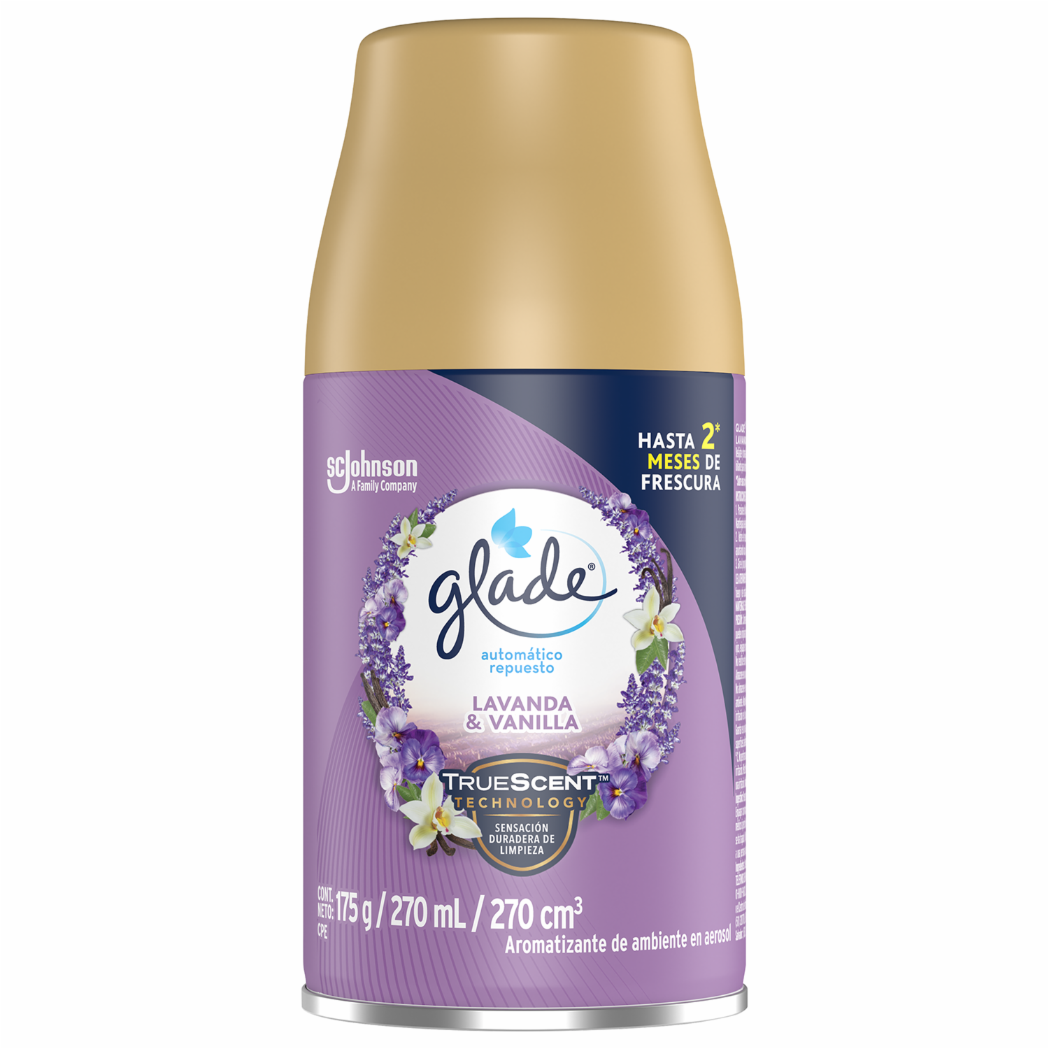 Repuesto Ambientador Automático Lavanda/Vainilla GLADE 270 Ml