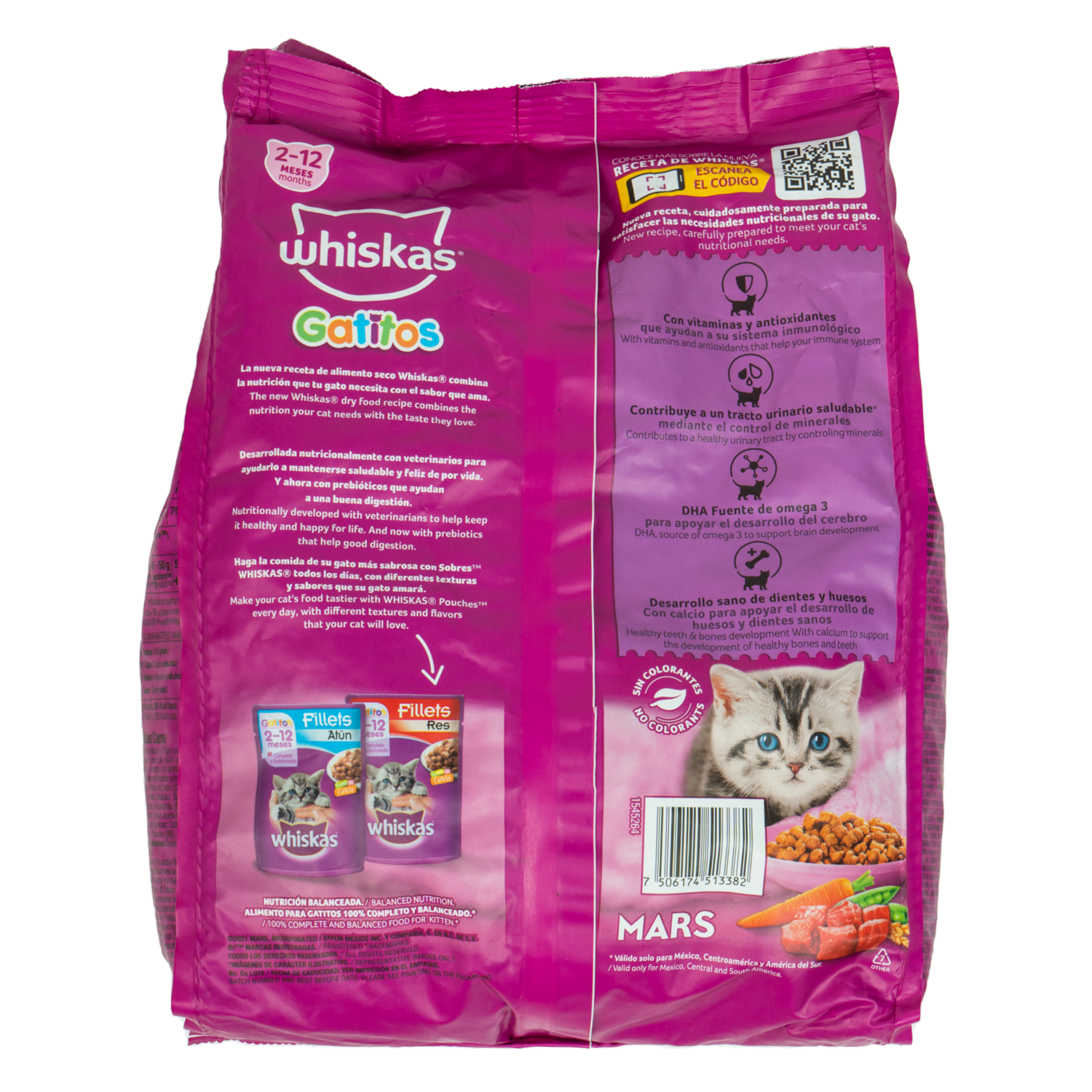 Alimento Para Gatitos Y  Gatitos WHISKAS 1400 G