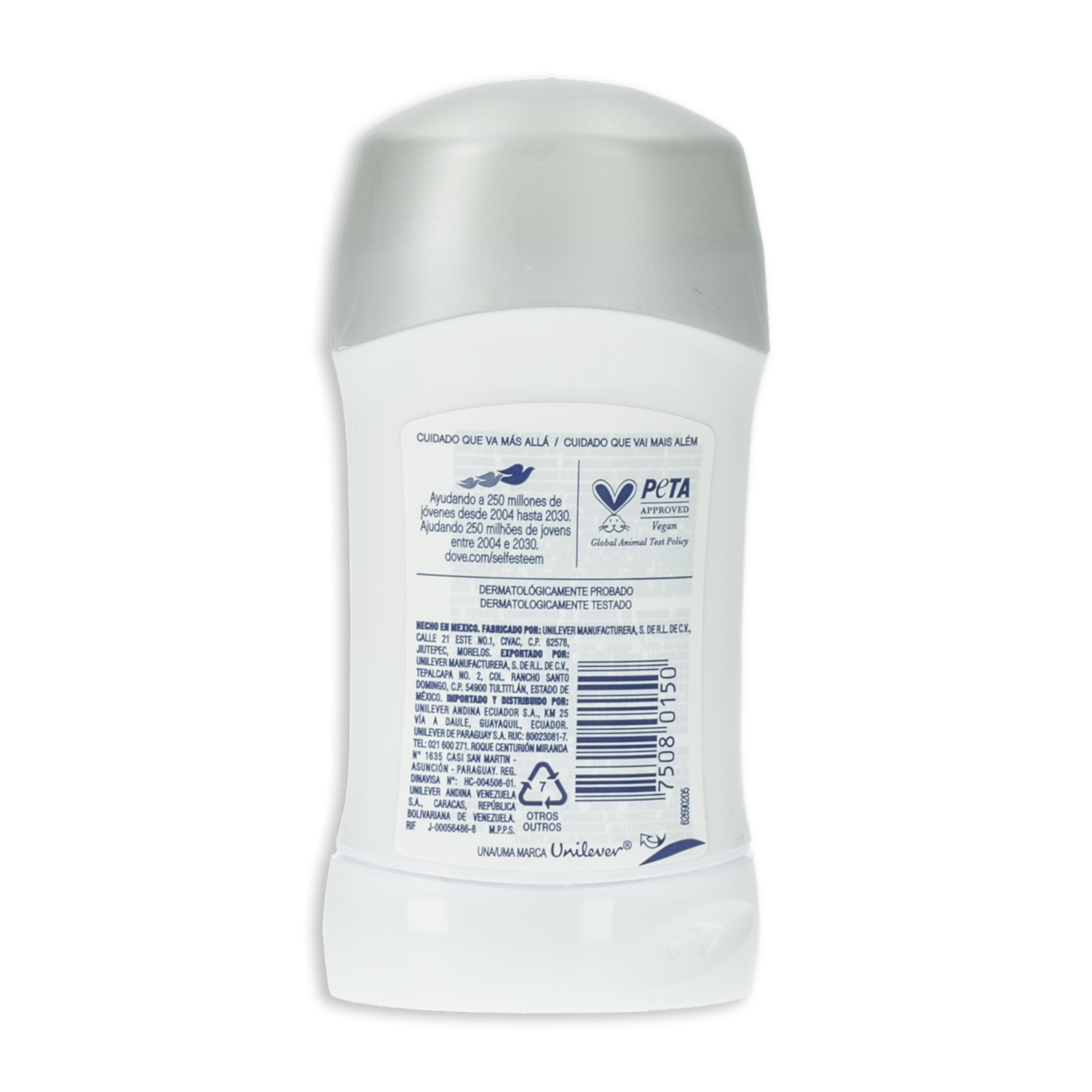 Desodorante En Barra Para Dama Invisible Dry DOVE 50 G
