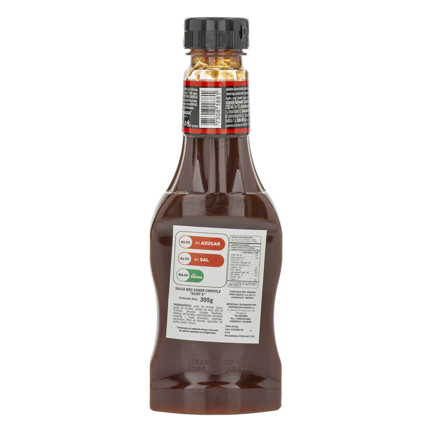 Salsa Bbq Chipotle HUNT’S 305 G