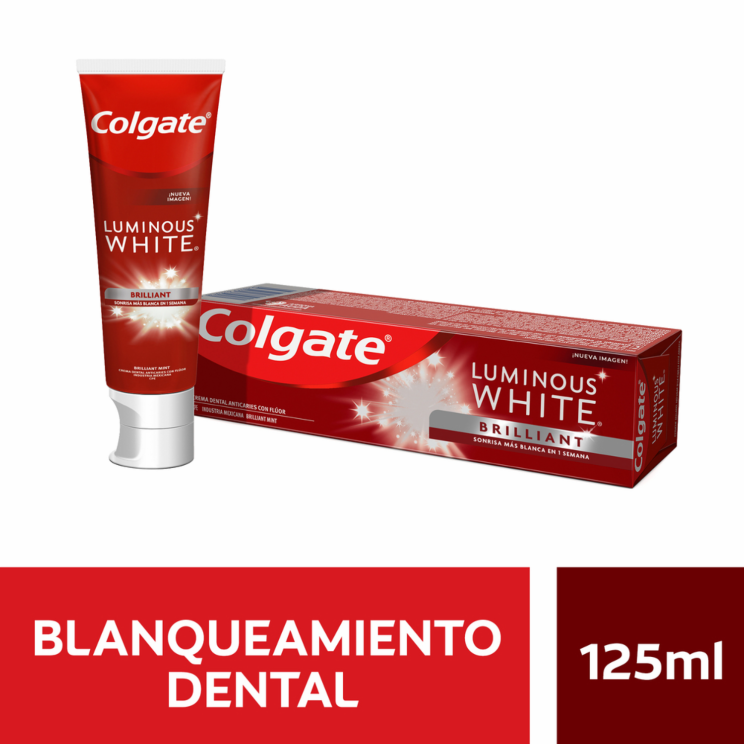 Pasta Dental Luminous White Brilliant COLGATE 125 Ml