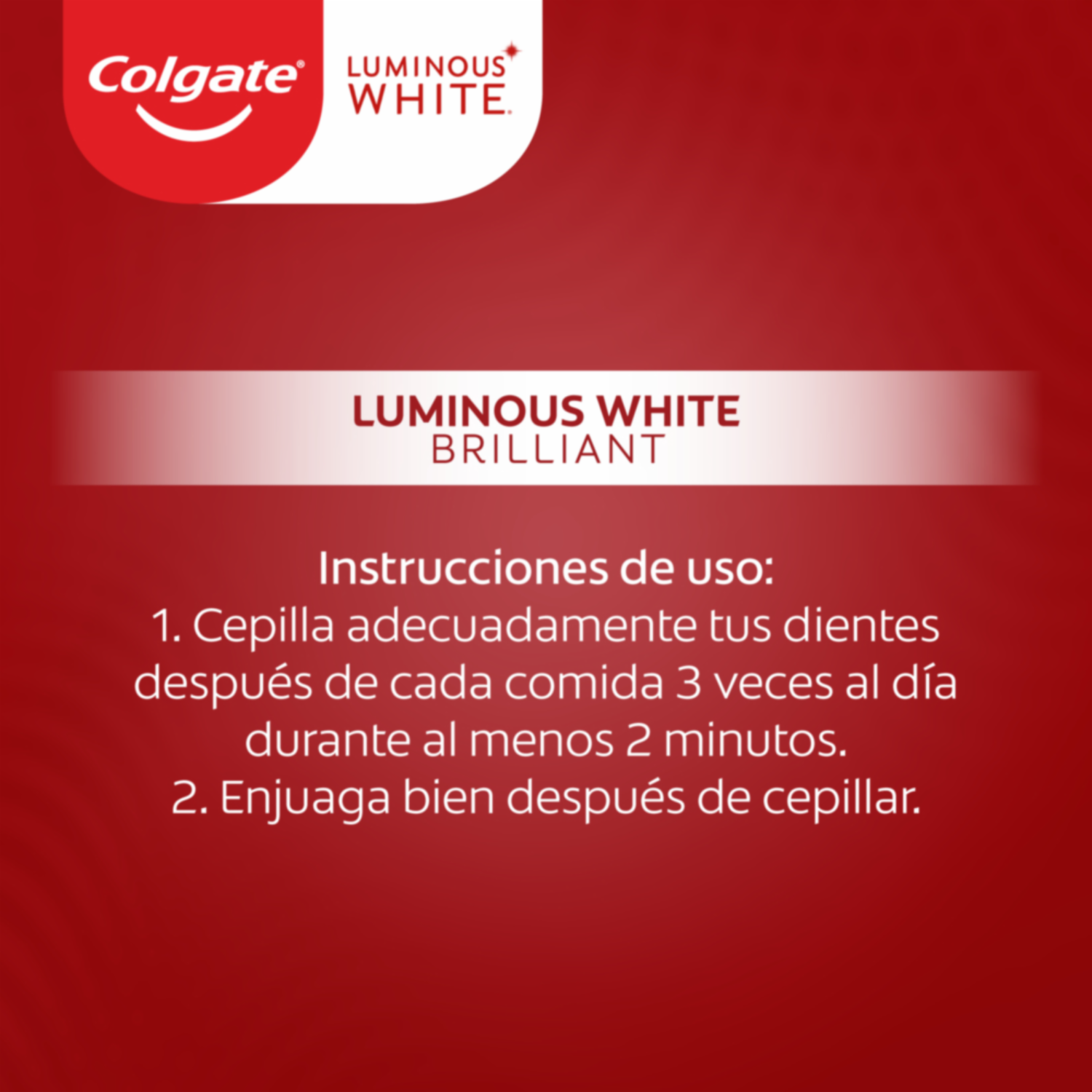 Pasta Dental Luminous White Brilliant COLGATE 125 Ml