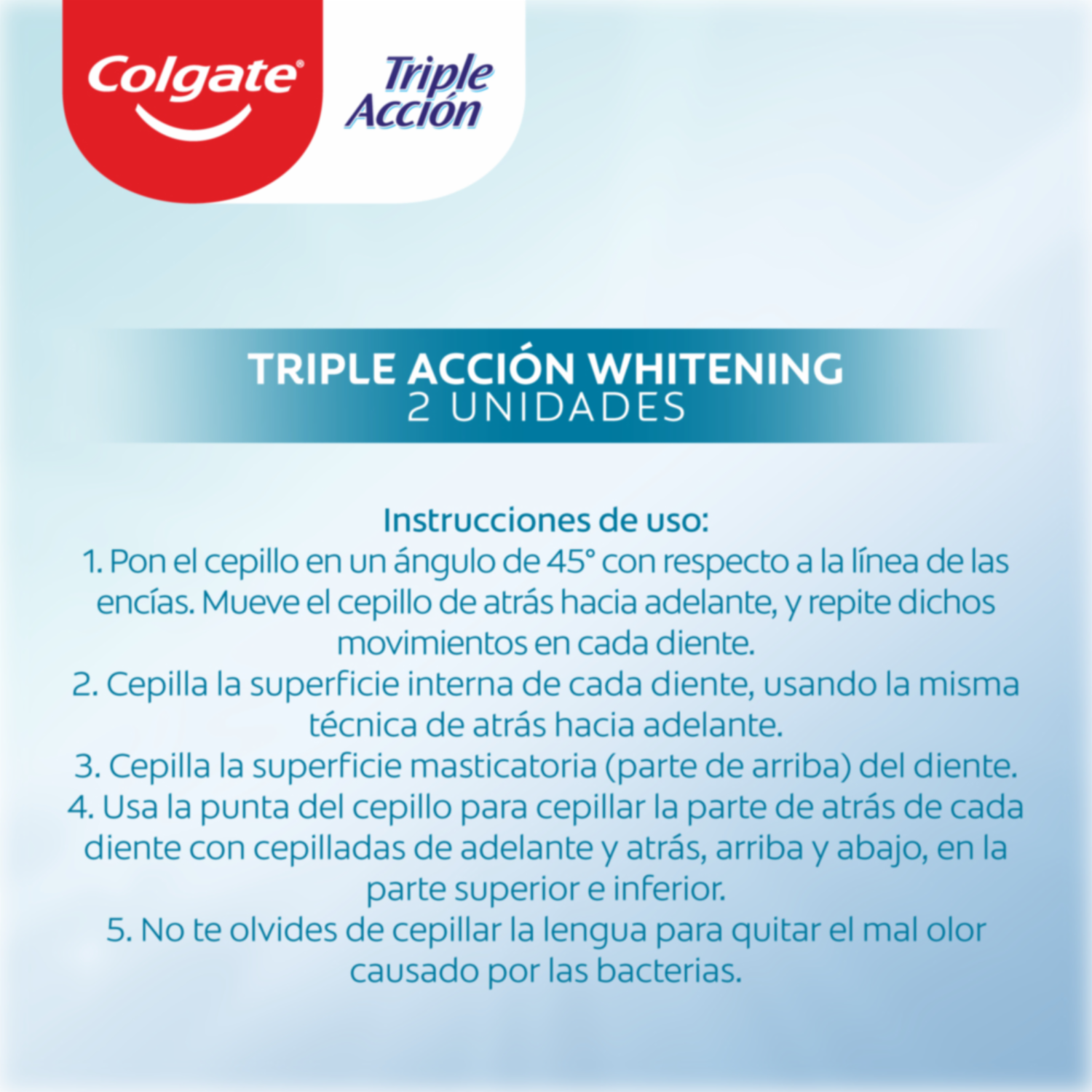 Cepillo Dental Triple Acción Extra Blancura COLGATE 1X2 Unidades