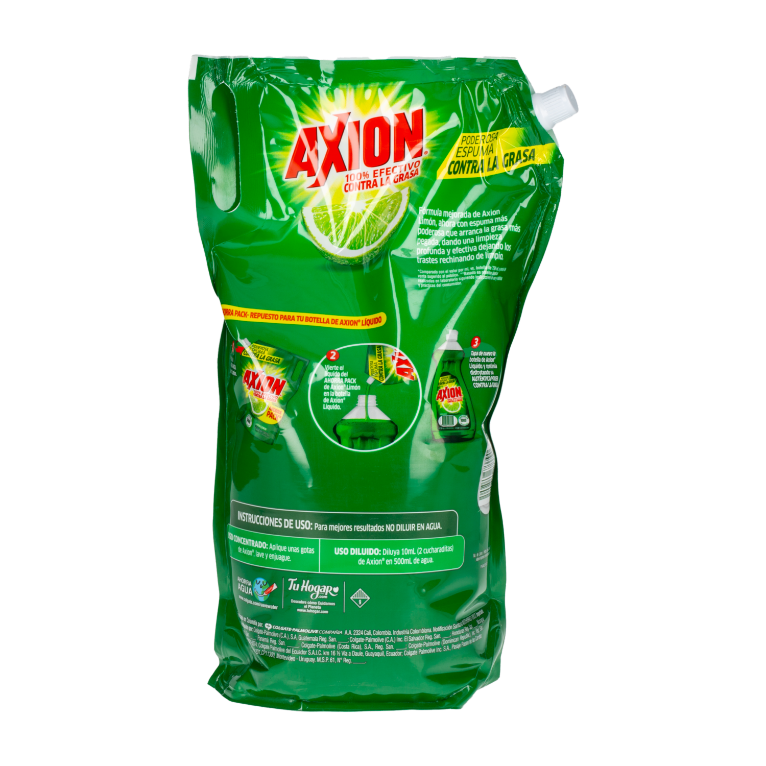 Lavavajilla Líquido Limón AXION 2300 Ml