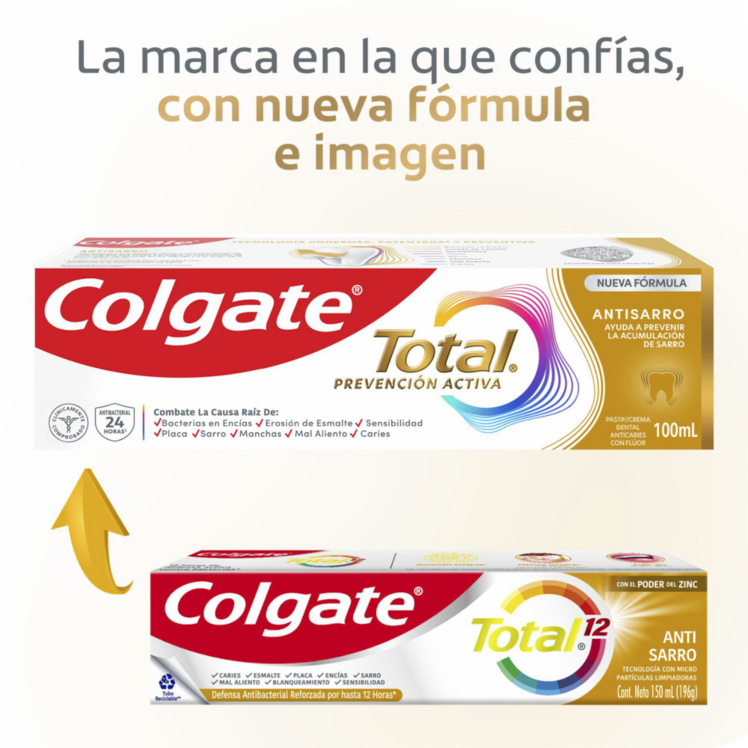 Pasta Dental Total Anti Sarro Prevención Activa COLGATE 3 X 75Ml