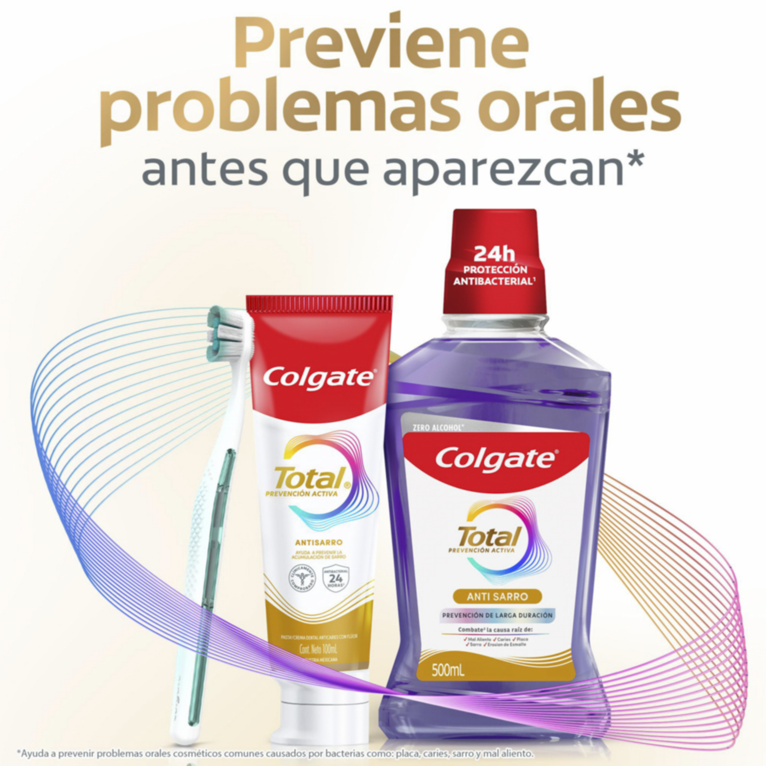 Pasta Dental Total Anti Sarro Prevención Activa COLGATE 3 X 75Ml
