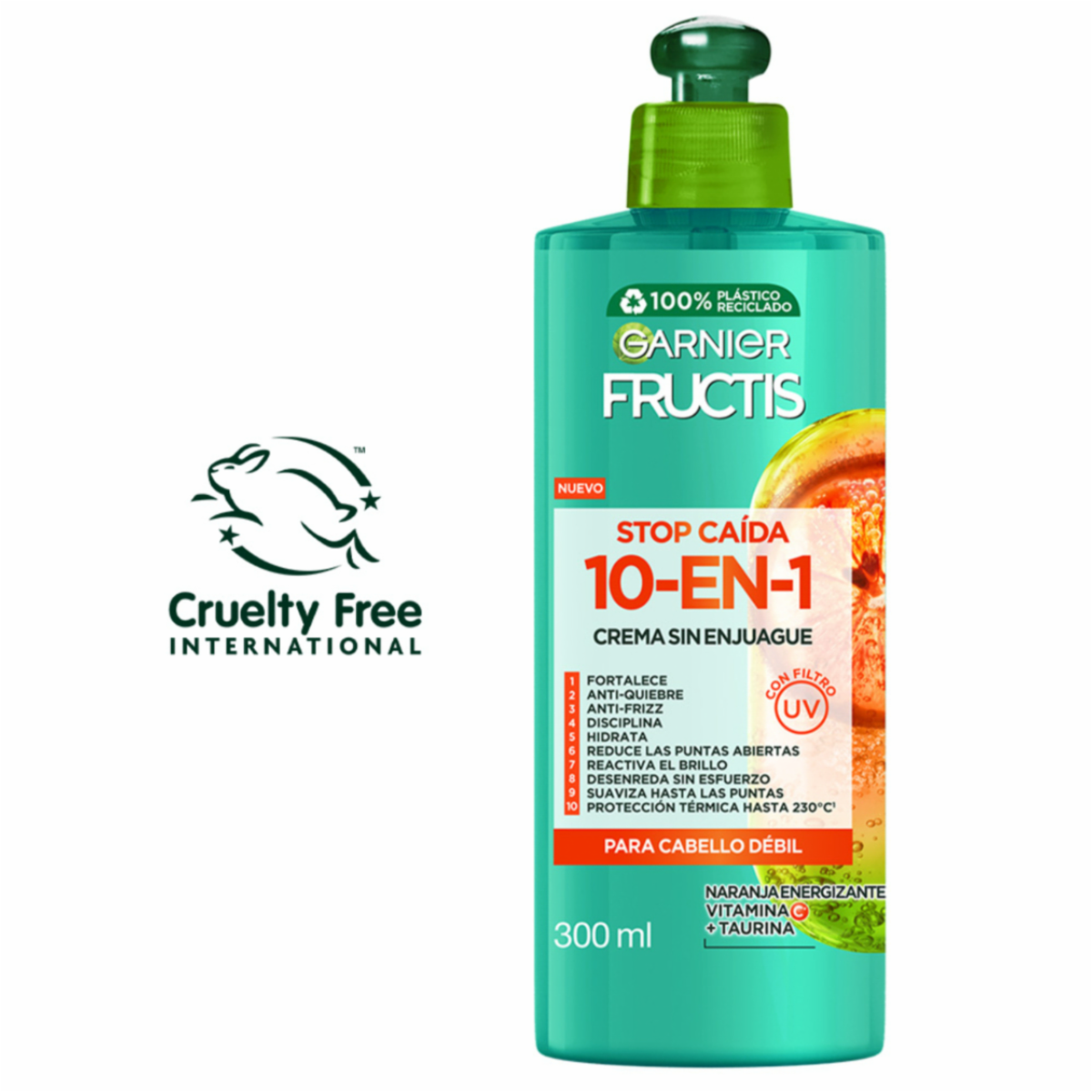 Crema Para Peinar Stop Caída GARNIER FRUCTIS 300 Ml