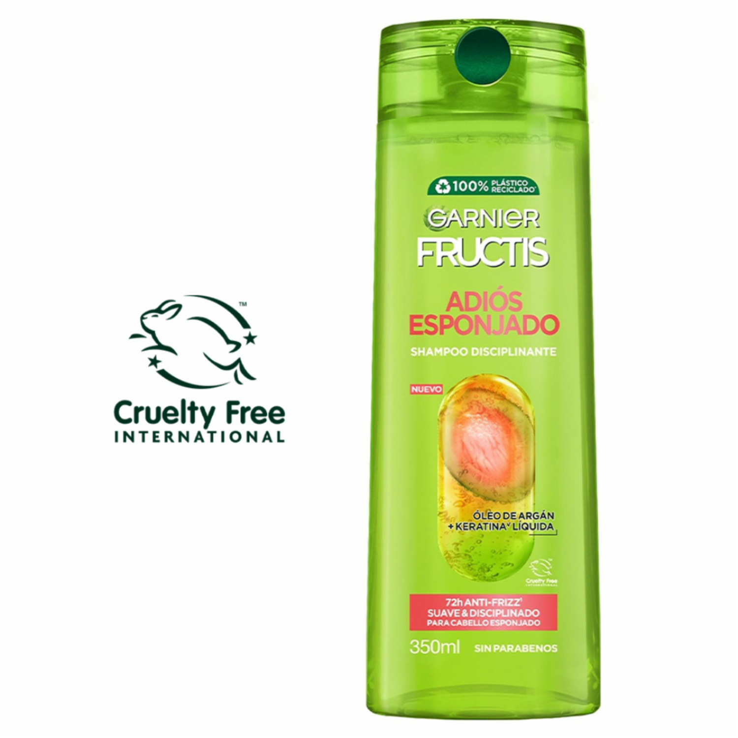 Shampoo Para Cabello Adiós Esponjado GARNIER FRUCTIS 350 Ml