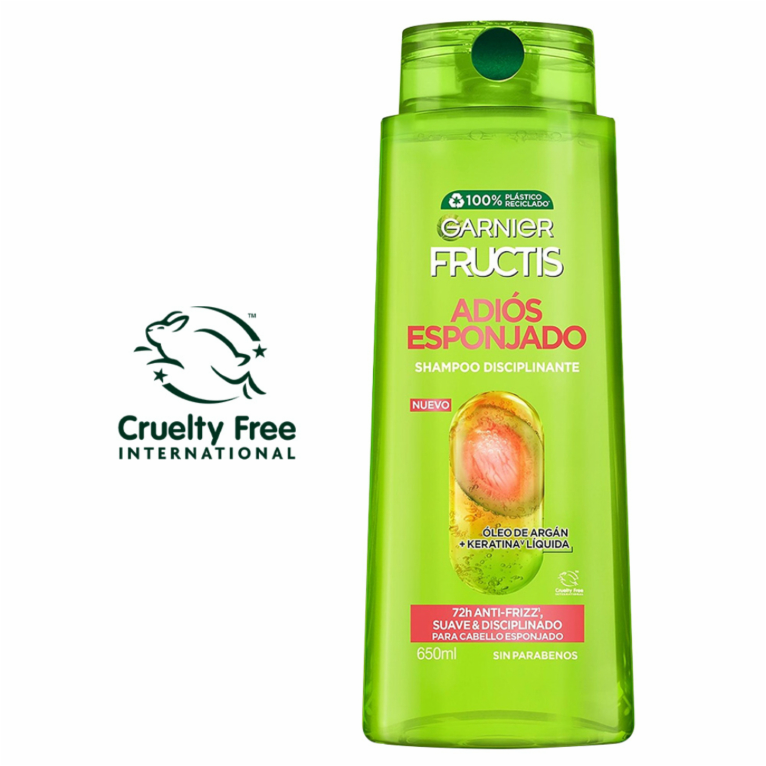 Shampoo Para Cabello Adiós Esponjado GARNIER FRUCTIS 650 Ml