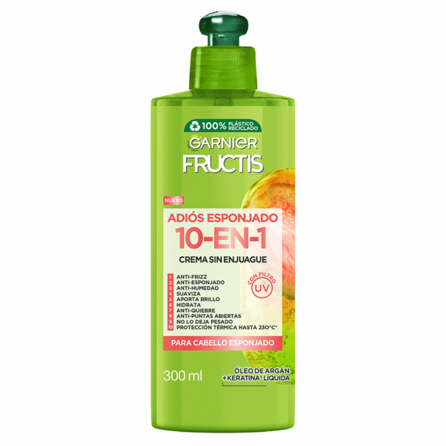 Crema Para Peinar Adiós Esponjado GARNIER FRUCTIS 300 Ml