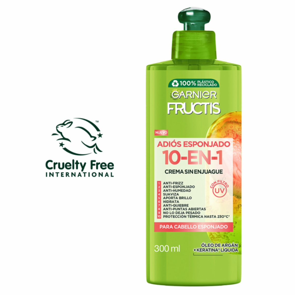 Crema Para Peinar Adiós Esponjado GARNIER FRUCTIS 300 Ml
