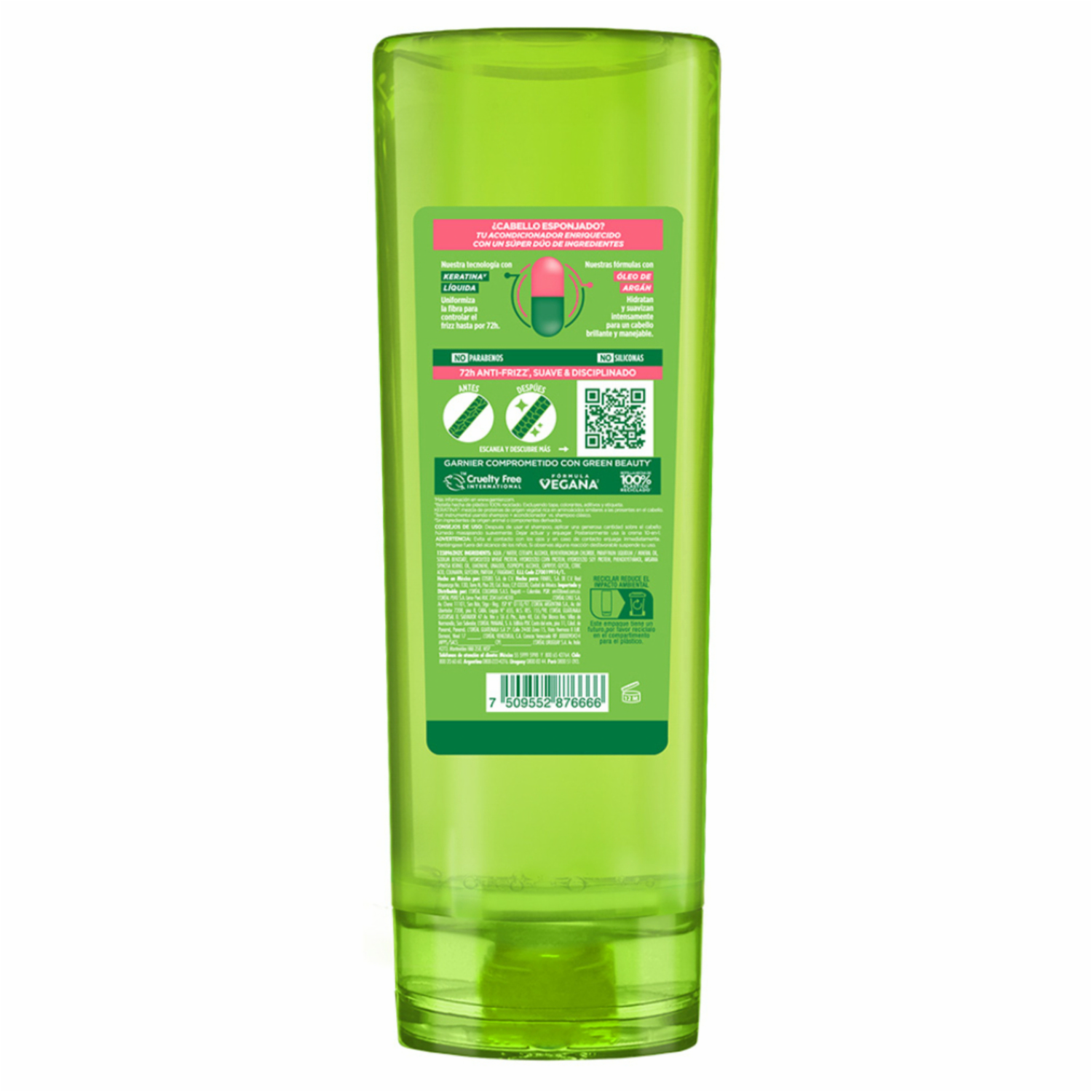 Acondicionador Adiós Esponjado GARNIER FRUCTIS 350 Ml