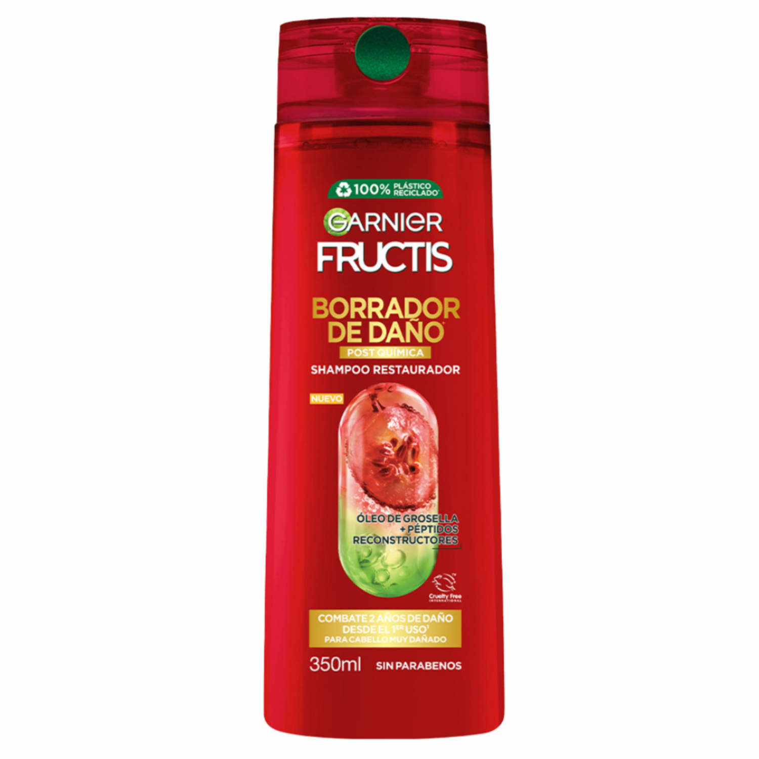 Shampoo Para Cabello Borrador De Daño Post Química GARNIER FRUCTIS 350 Ml