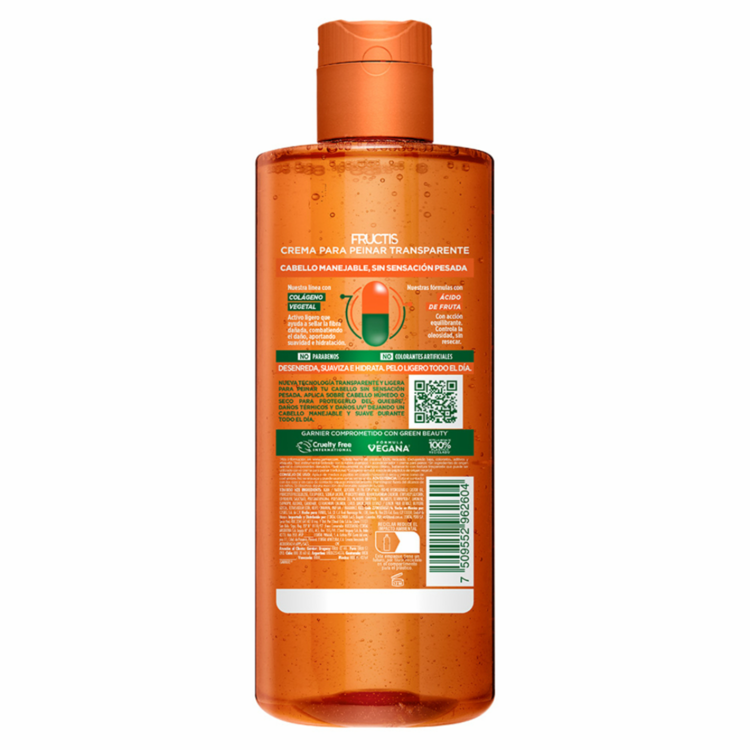 Crema Para Peinar Borrador De Daño GARNIER FRUCTIS 300 Ml