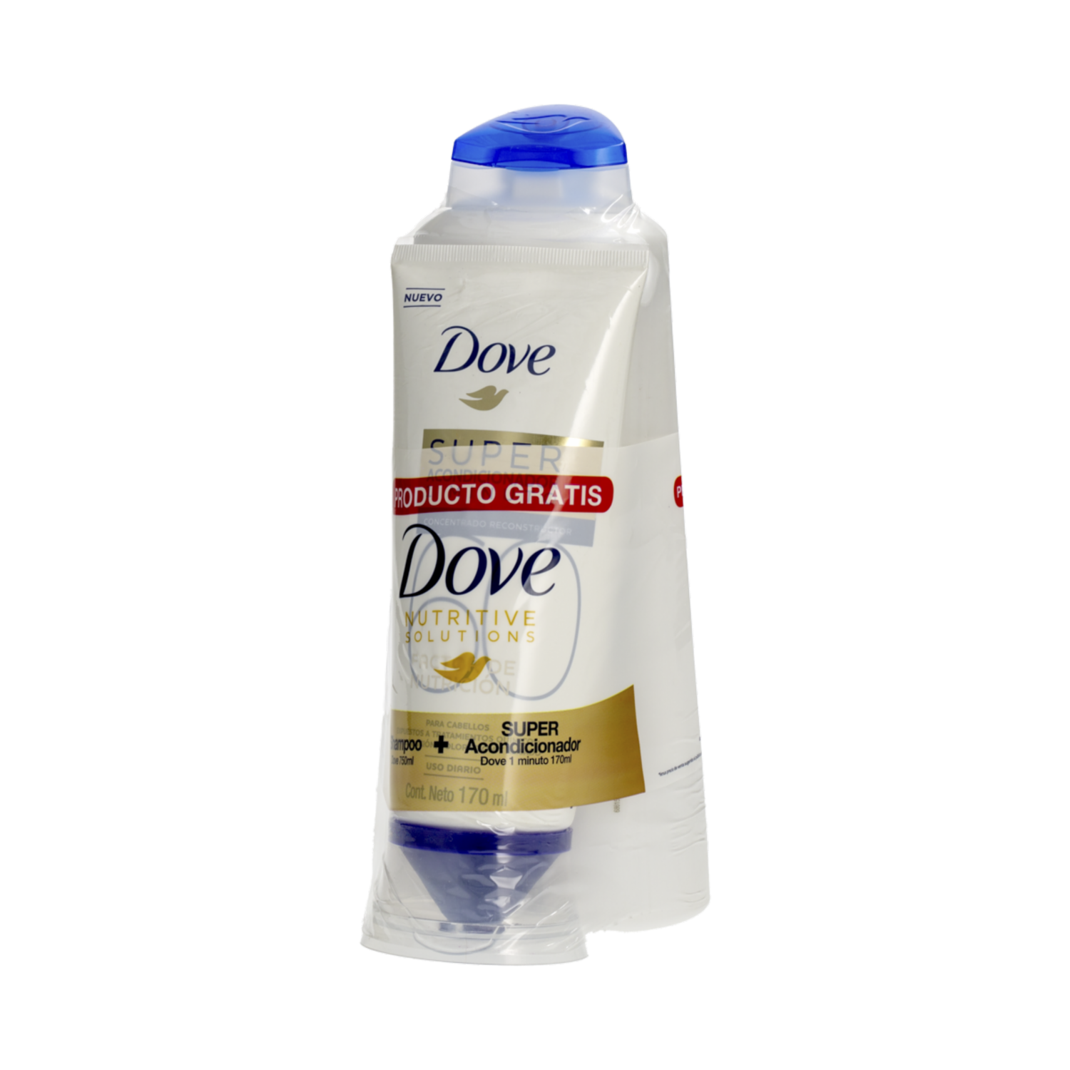 Shampoo Y Acondicionador Reconstrucción Completa + Factor 60 DOVE Pack 920 Ml