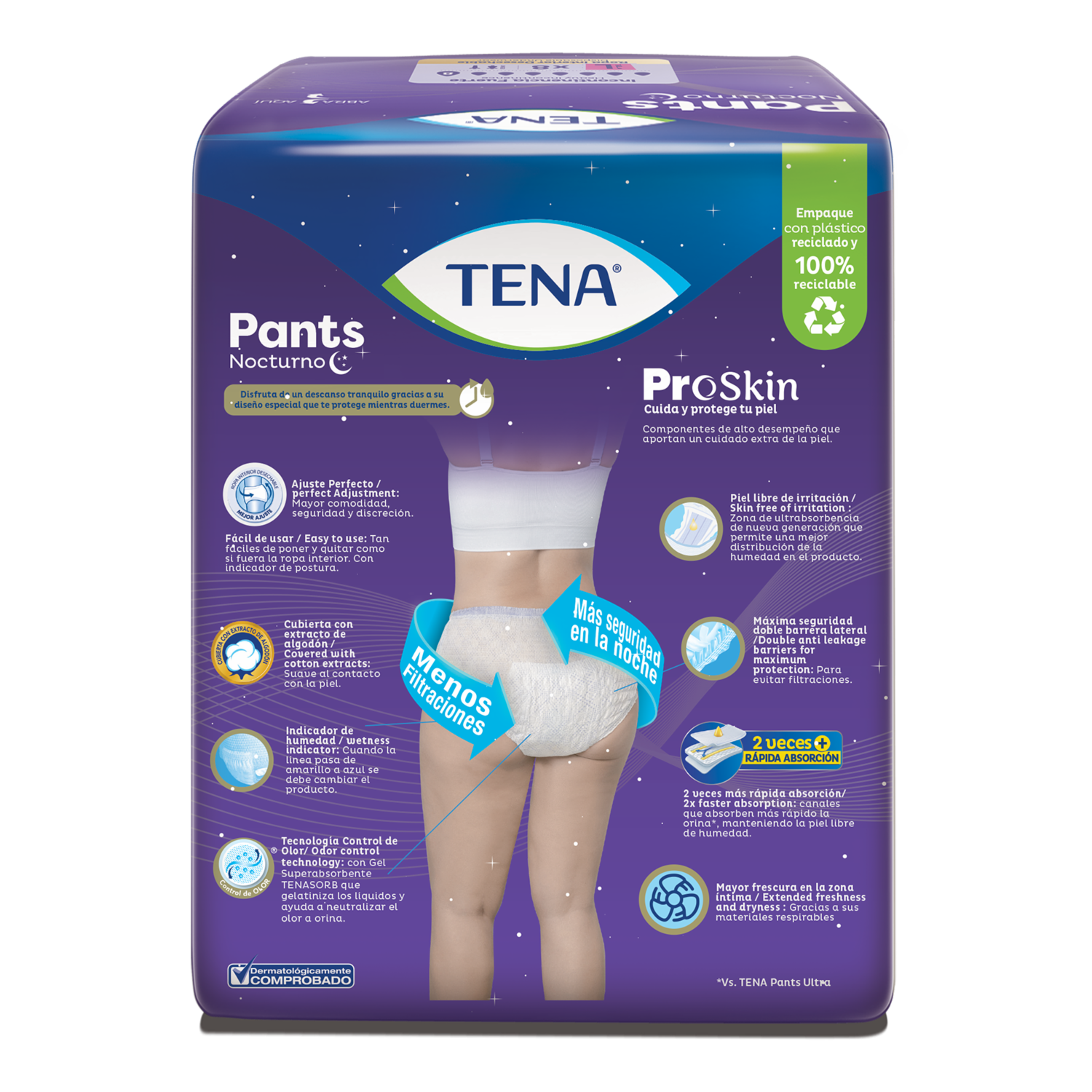 Pants Nocturno Grande TENA X 8 Uds