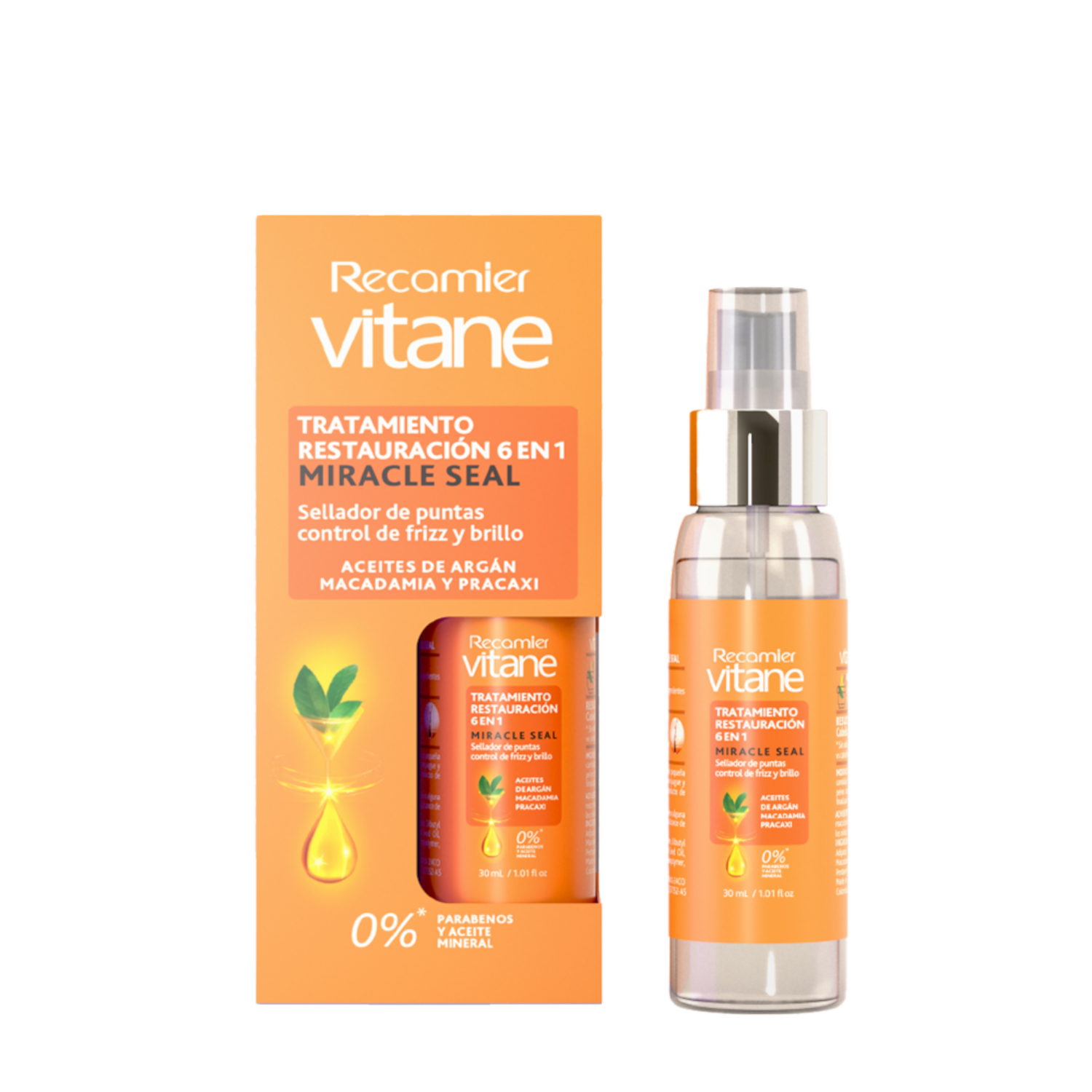 Tratamiento Capilar Restauración 6 En 1 Miracle Seal VITANE 30 ML