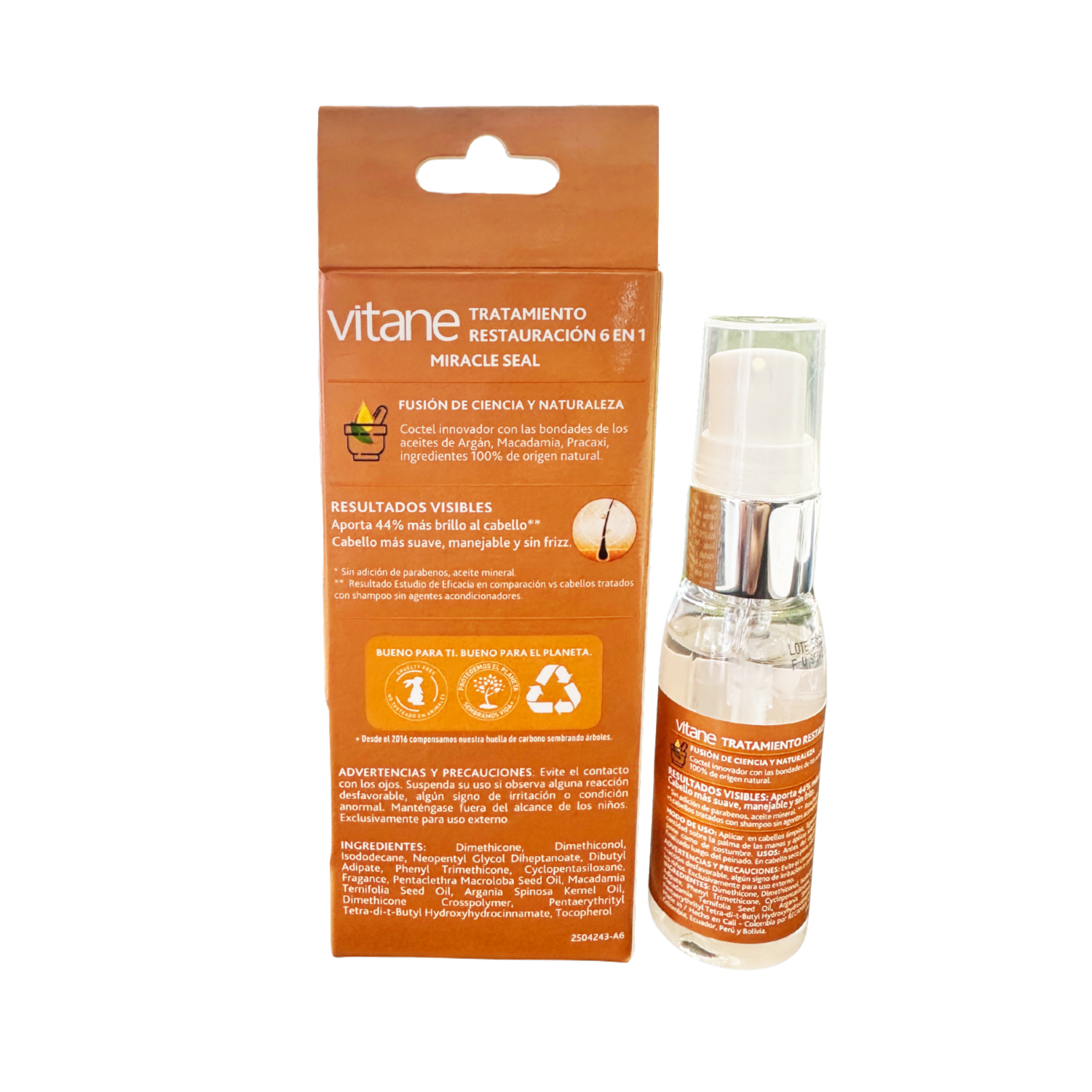 Tratamiento Capilar Restauración 6 En 1 Miracle Seal VITANE 30 ML