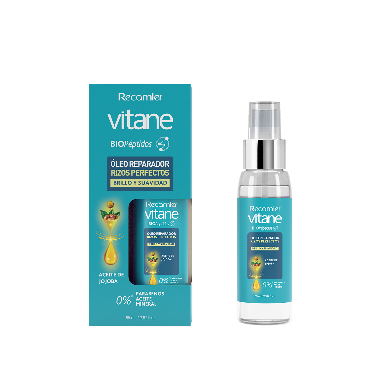 Óleo Capilar Rizos Perfectos con Péptidos VITANE 85 Ml