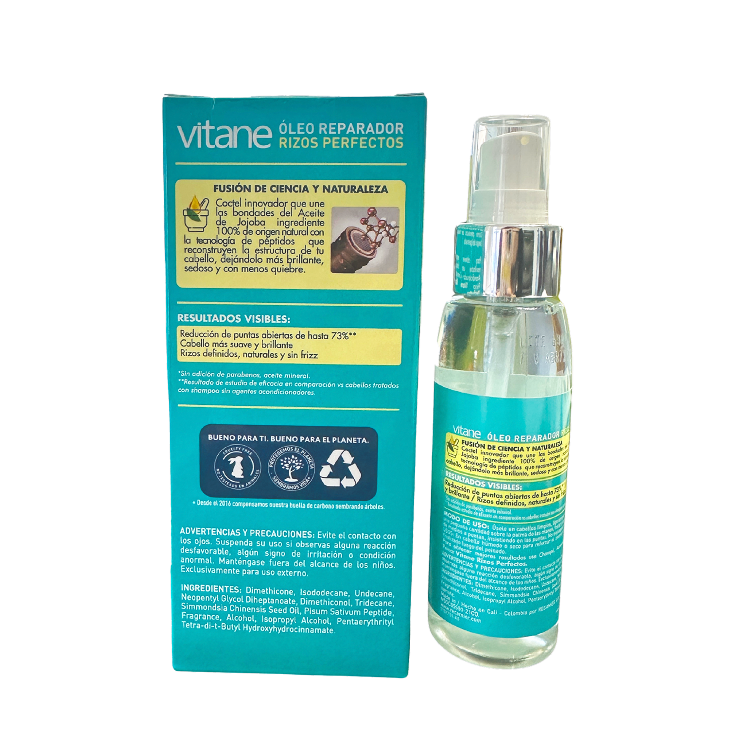 Óleo Capilar Rizos Perfectos con Péptidos VITANE 85 Ml