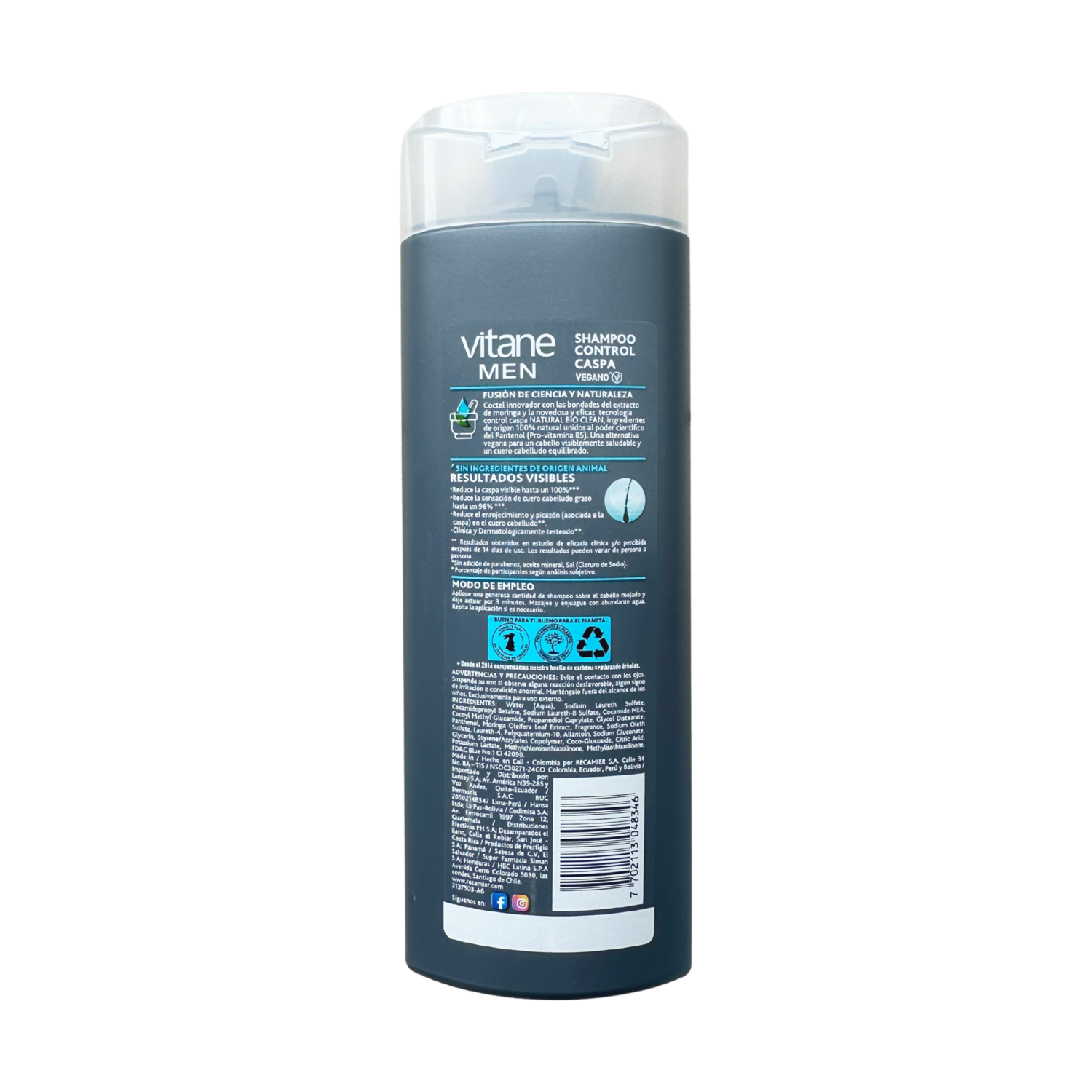 Shampoo De Cabello Hombre Anticaspa VITANE 220 Ml
