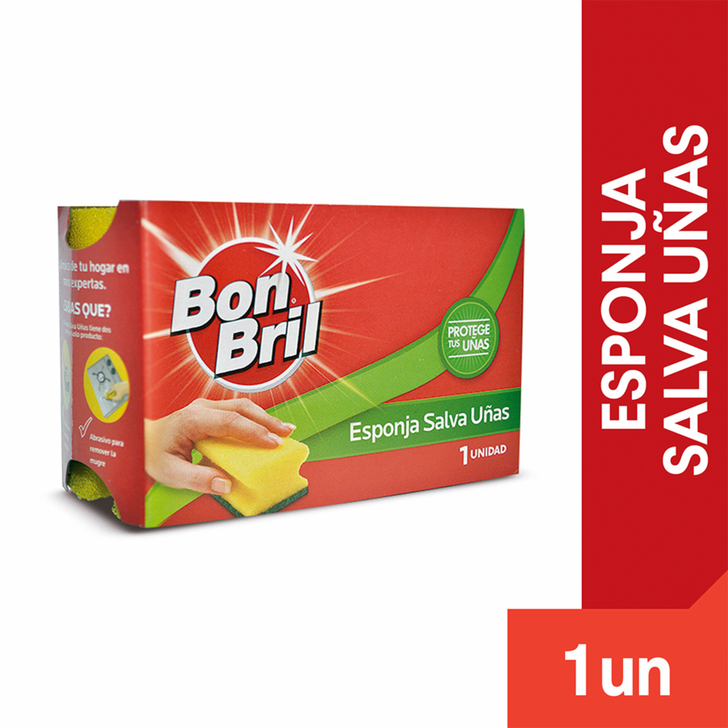 Esponja Lavavajilla Salva Uñas BON BRIL Unidad