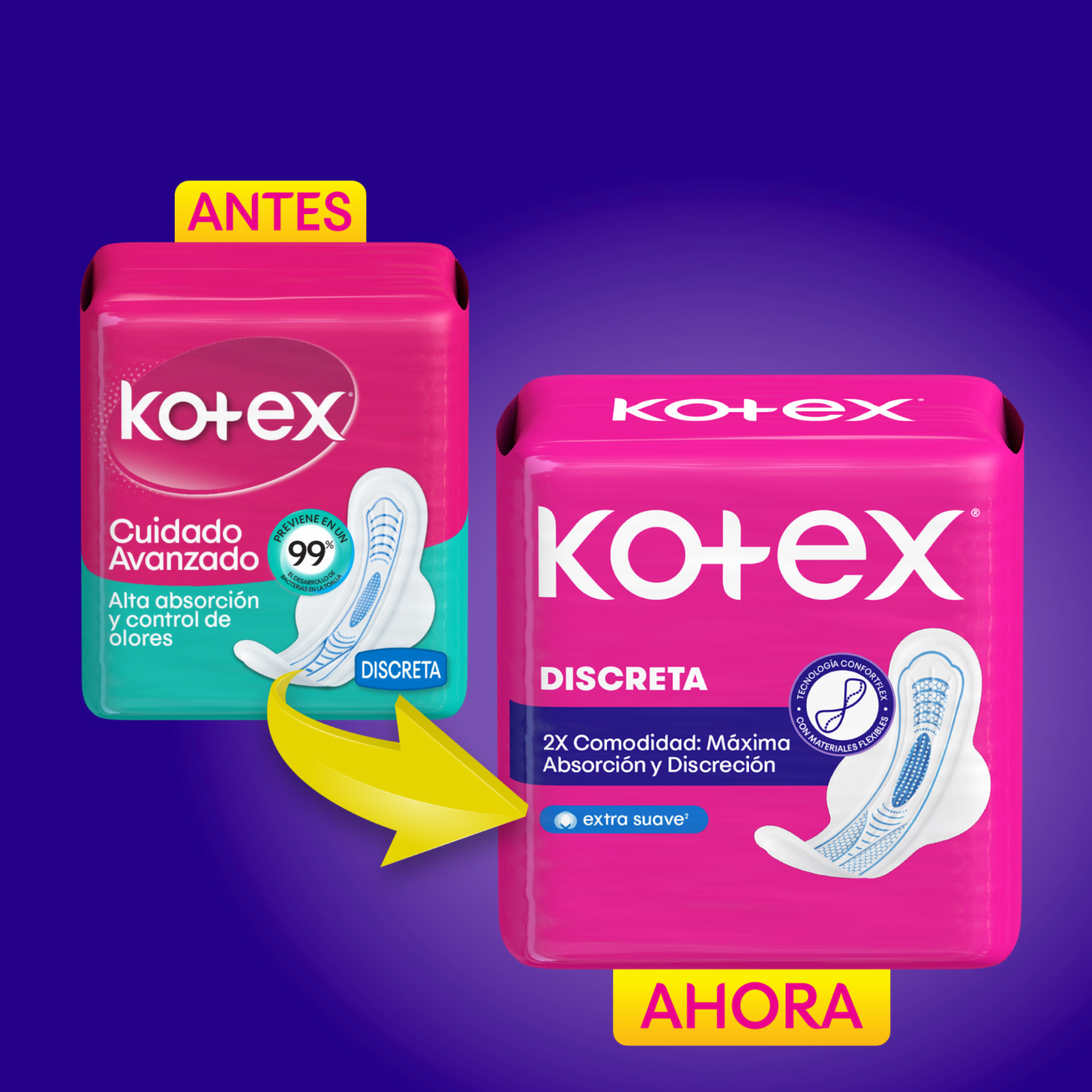 Toallas Higiénicas Femeninas Ultrafina Discreta KOTEX X 10 Uds