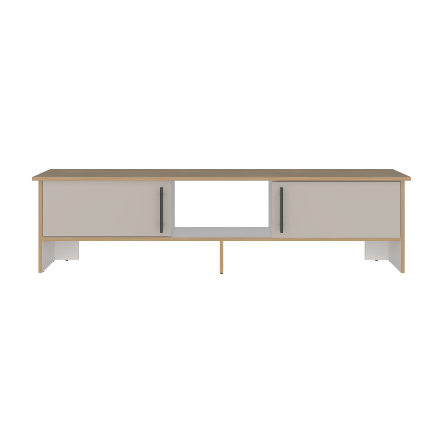 Rack De Tv Para 65″ Linea Dago Fresno Blanco Capri MÖBLART MDF